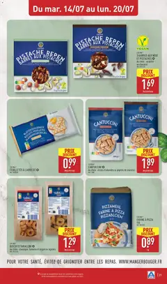 Aldi - Prévisualisation de PISTACHE REPEN BARRES AUX PISTACHES, Barres aux noix et pistaches, au choix: noisette ou chocolat. valide à partir de 14/07/2026 | Page: 23