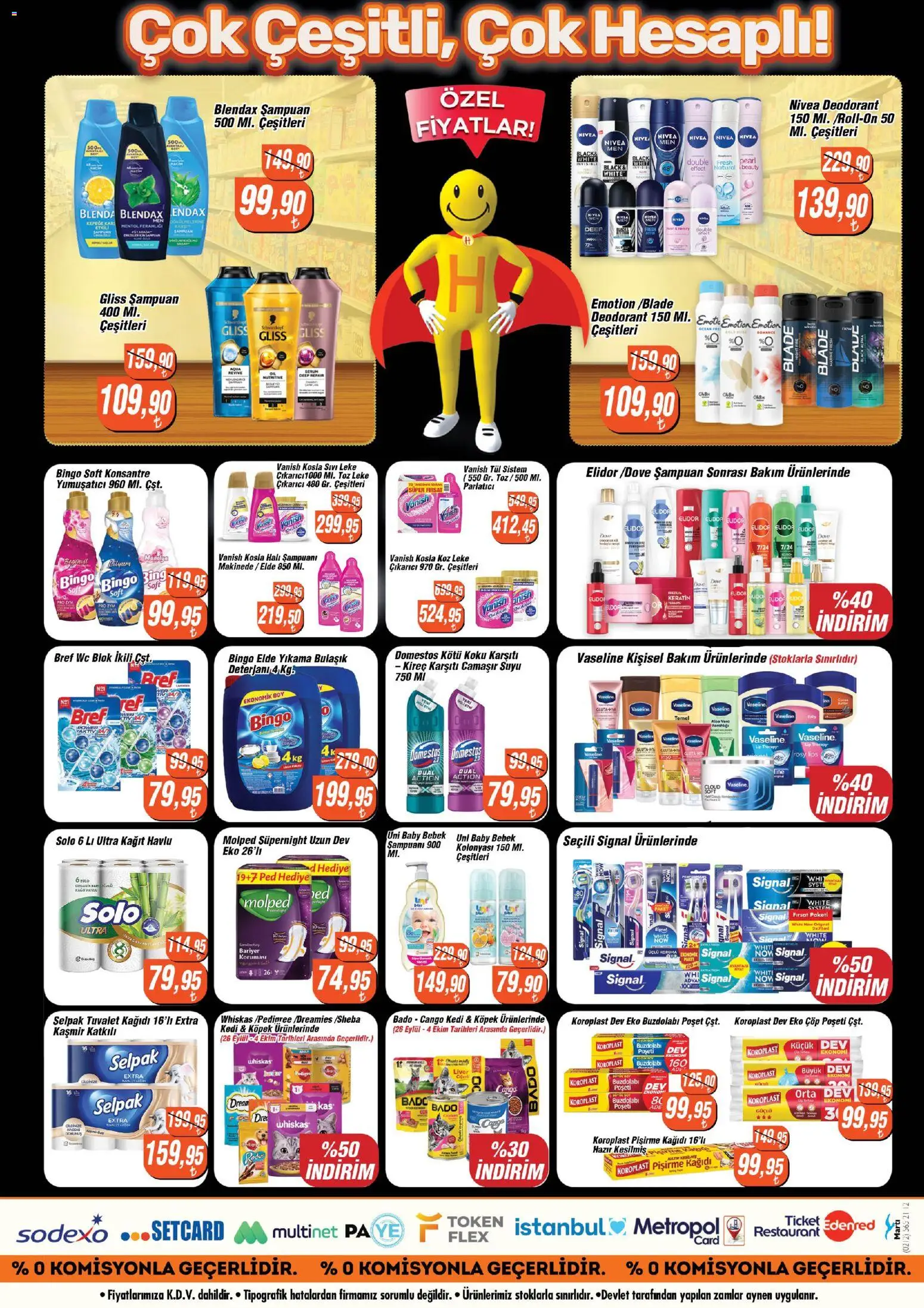 Happy Center Katalog - 01 Ekim 2026 tarihinden itibaren geçerlidir | Sayfa: 2 | Ürünler: Tuvalet, Şampuan, Deodorant, Koku