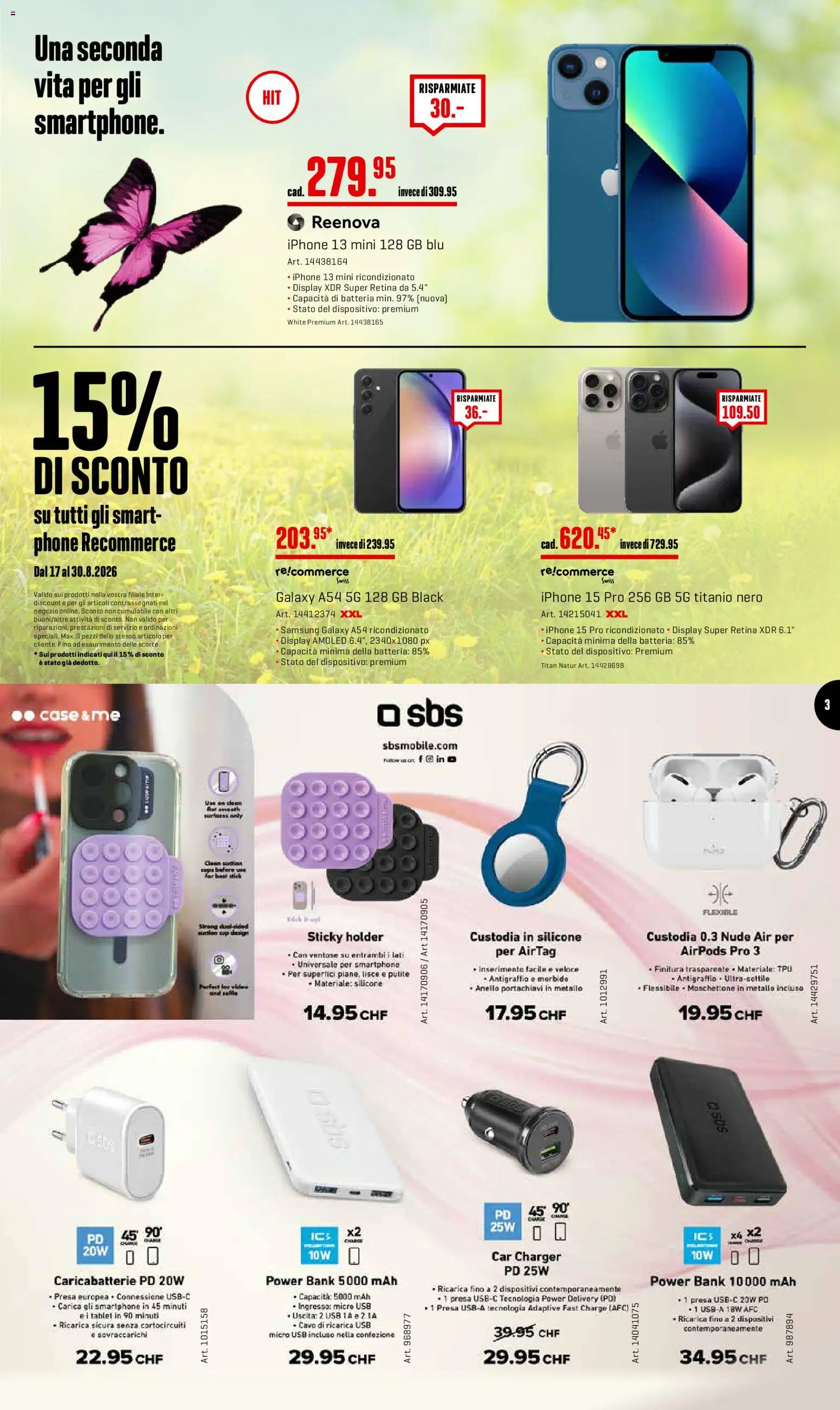 Interdiscount aktionen Mobile IT – gültig ab 17.08.2026 | Seite: 3 | Produkte: Video, Samsung, Airpods, Usb