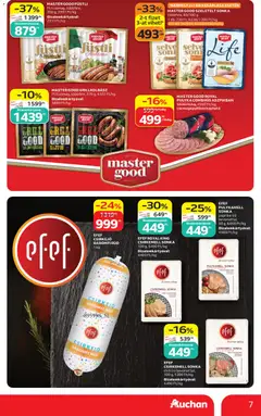 Auchan akciós újság - amely érvényes a következő dátumtól: 2026.08.06. | Oldal: 7 | Termékek: Chili, Grillkolbász, Pulykamell sonka, Csirkemell