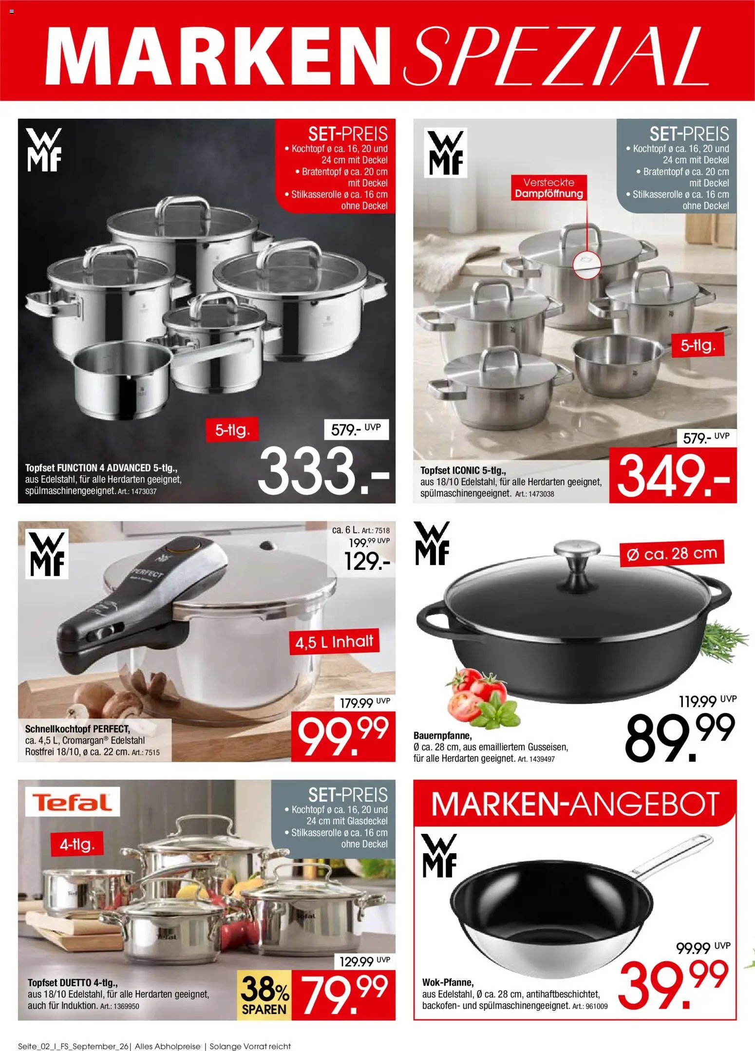 Zurbrüggen Markenspezial – gültig ab 31.08.2026 | Seite: 2 | Produkte: Backofen