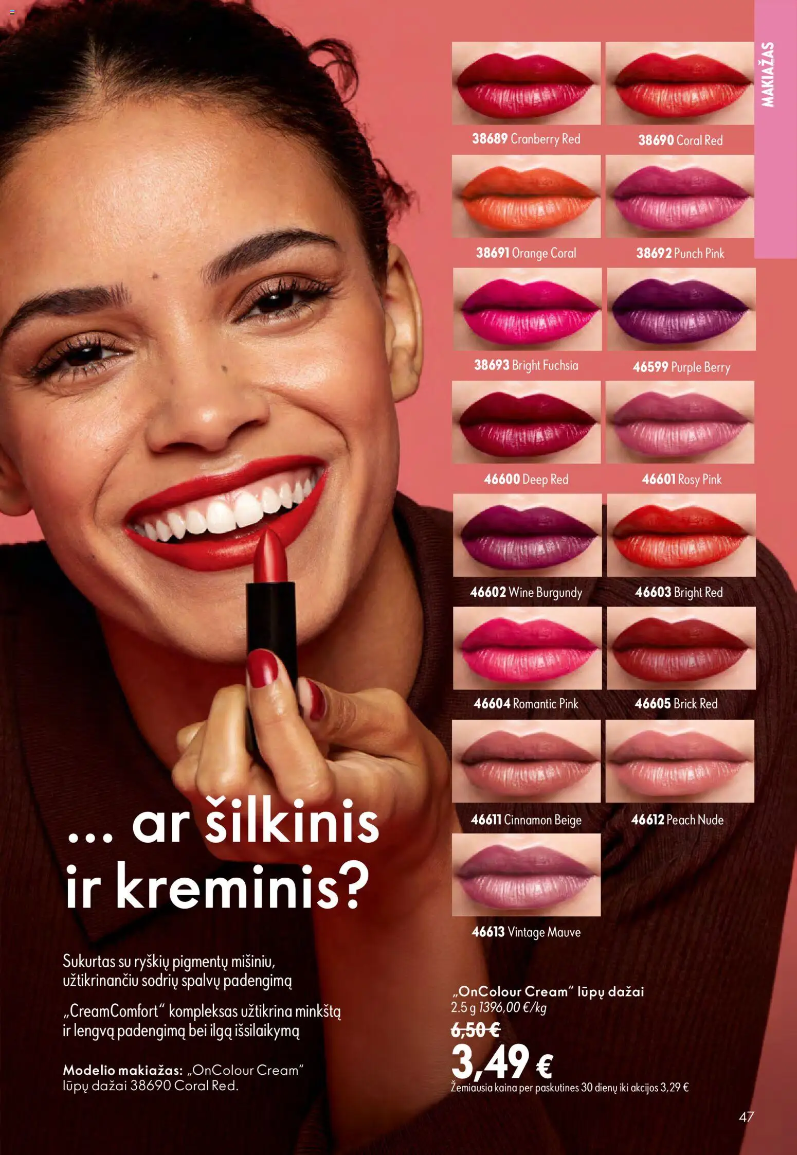 Oriflame akcijos nuo 2026.08.05 | Puslapis: 47 | Prekių: Makiažas