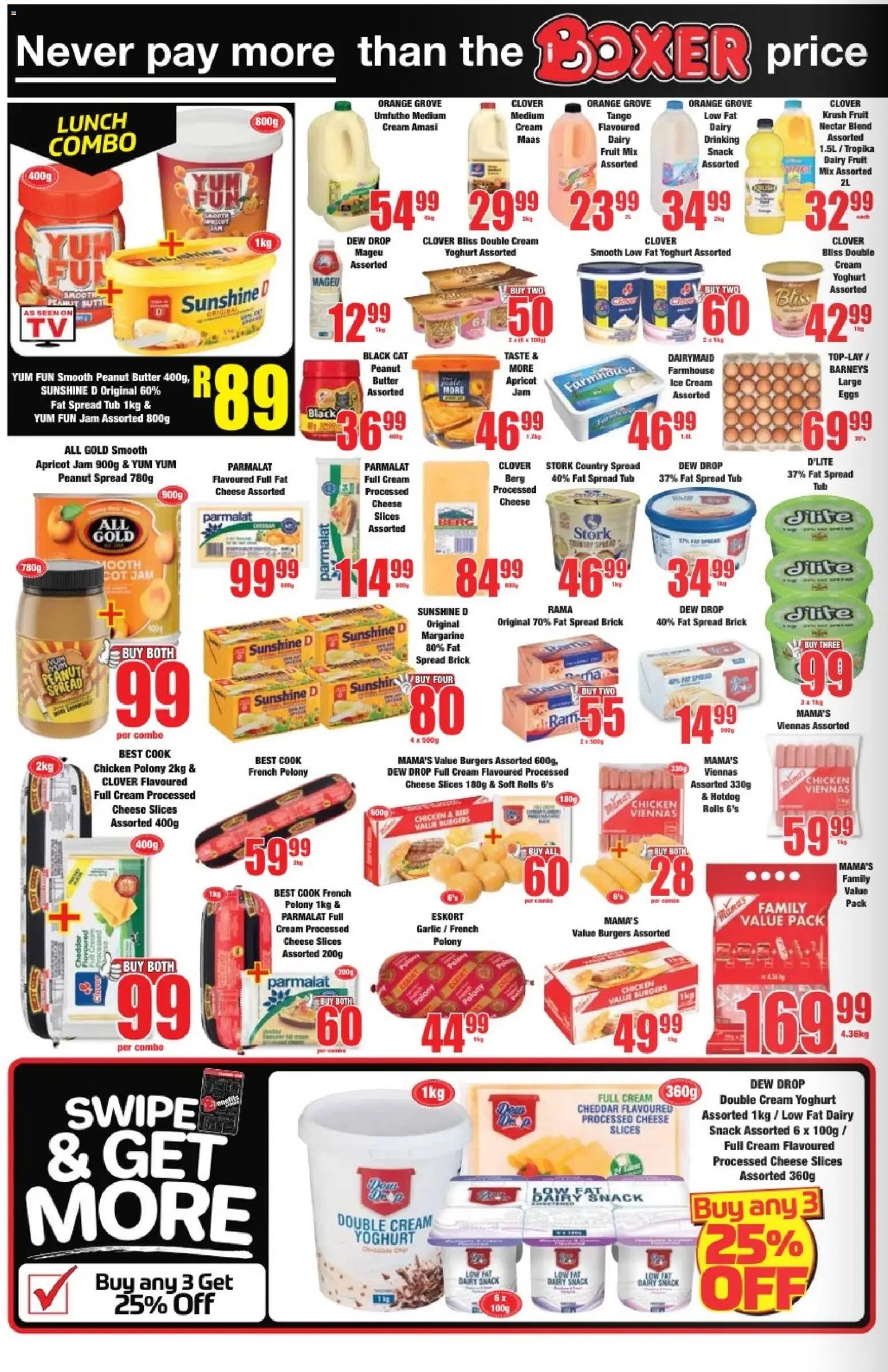New Boxer catalogue – valid from 23.04.2026 | Page: 4 | Products: Yoghurt, Eggs, Polony, Cream