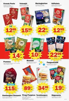Pekås erbjudanden - Förhandsvisning av reklamblad från butik Pekås aktuell från 18.05.2026 | Sida: 9 | Produkter: Hamburgare, Fond, Pasta, Blomkål