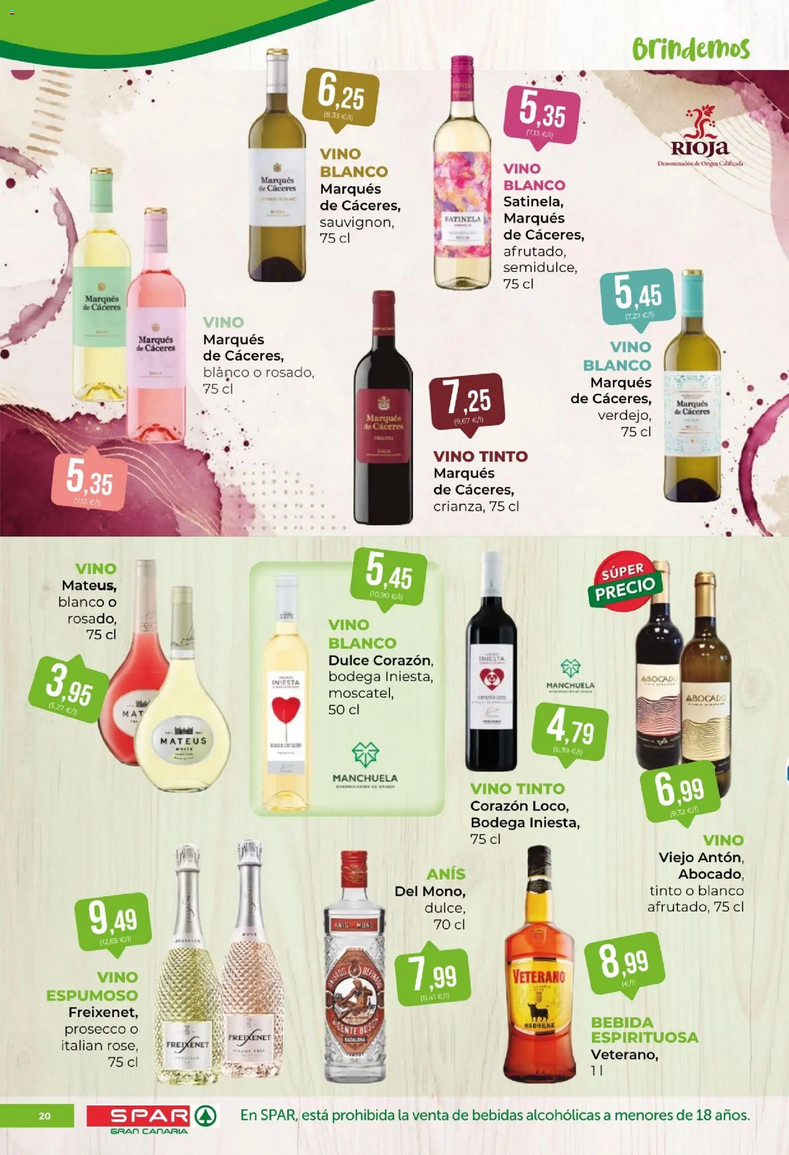 Spar folleto │ válido desde el 24/07/2026 | Página: 20 | Productos: Vino