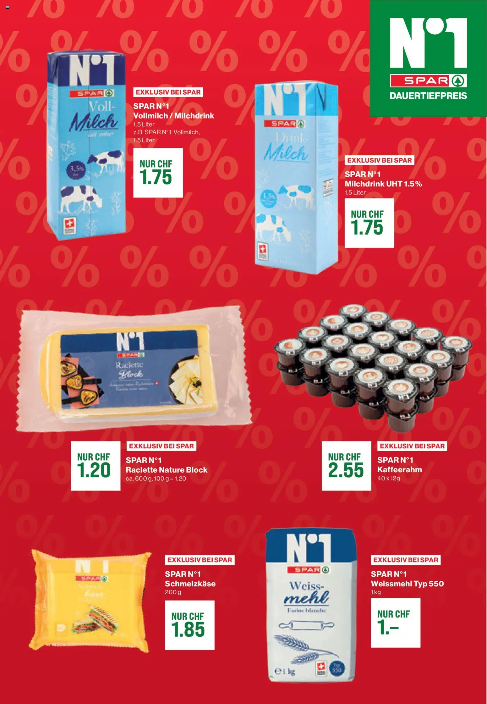 SPAR Aktionen Angebote – gültig ab 30.10.2025 | Seite: 3 | Produkte: Mehl, Milch, Raclette