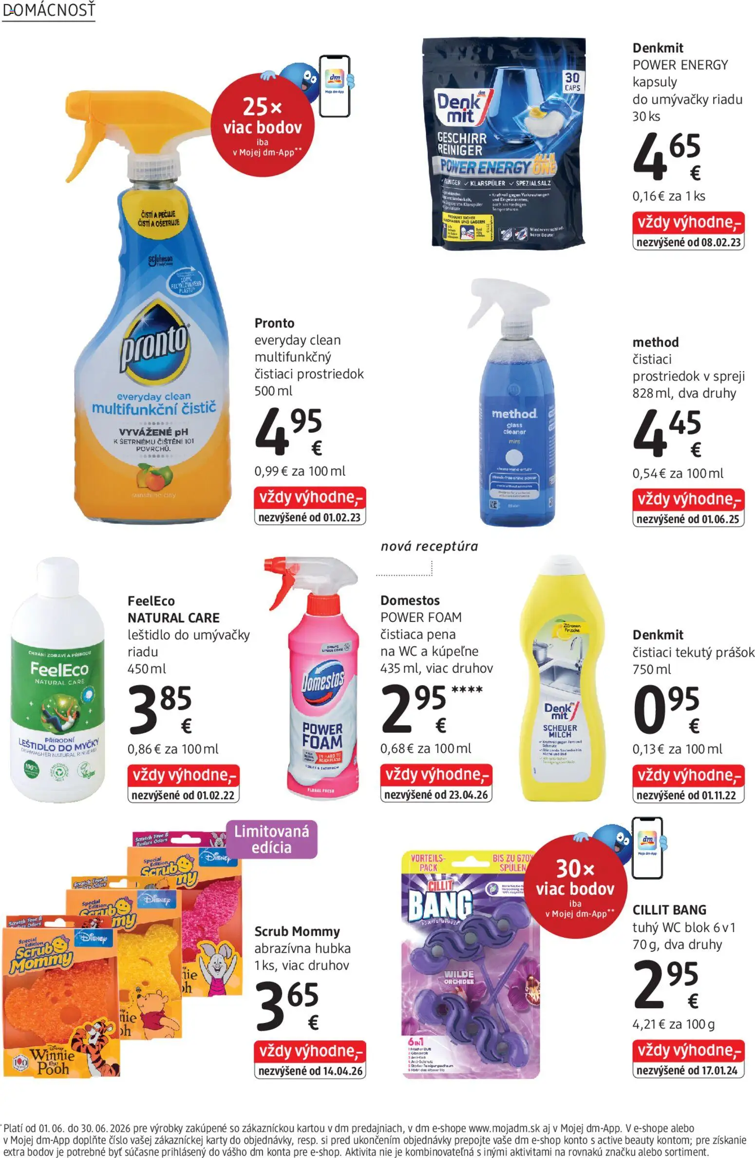Nové dm drogerie akcie – leták je platný od 01.06.2026 | Strana: 30 | Produkty: Wc, Čistiaci prostriedok, Leštidlo  do umývačky riadu, Domestos