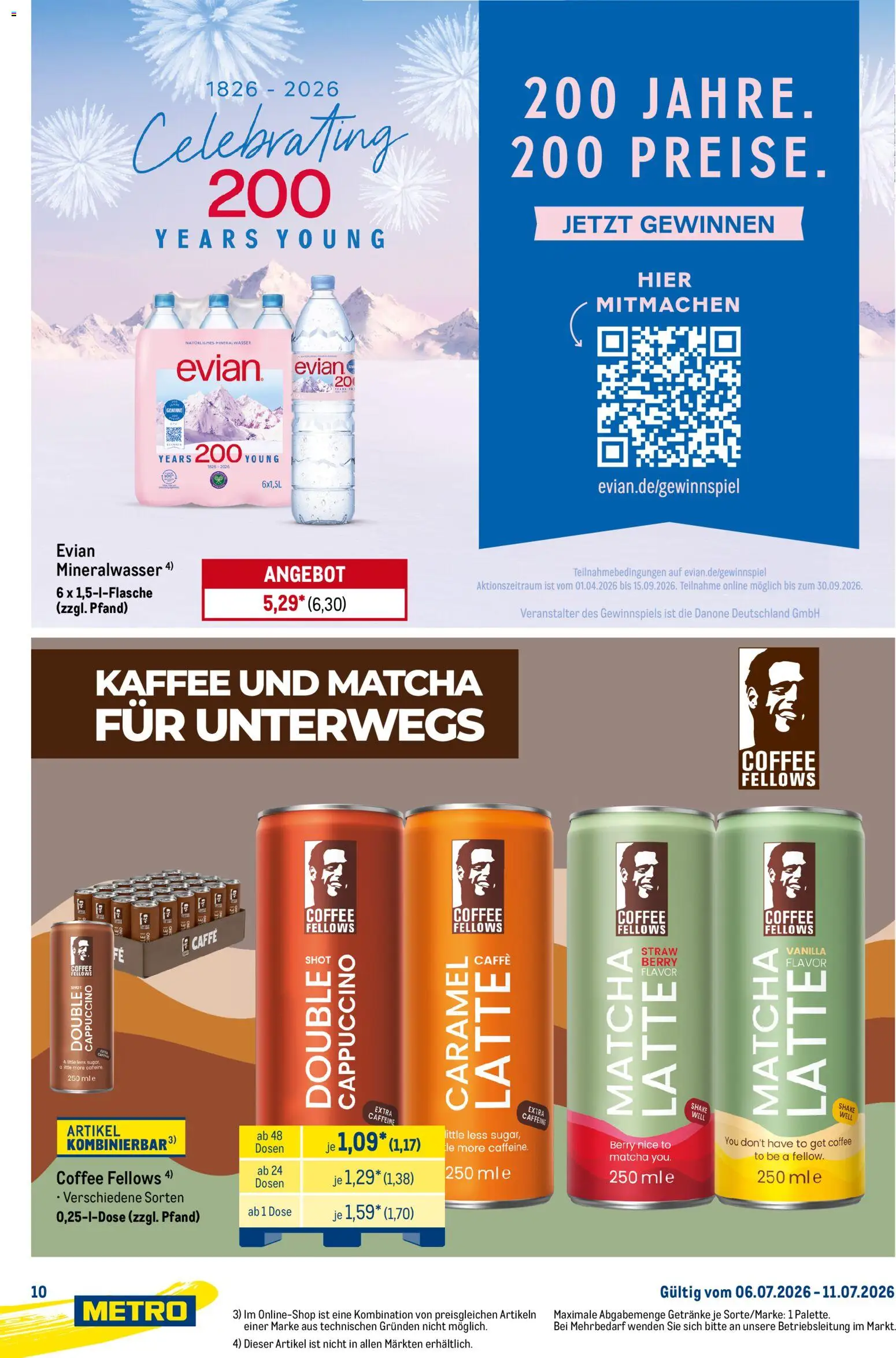 Metro Starke Marken – gültig ab 06.07.2026 | Seite: 10 | Produkte: Kaffee, Mineralwasser