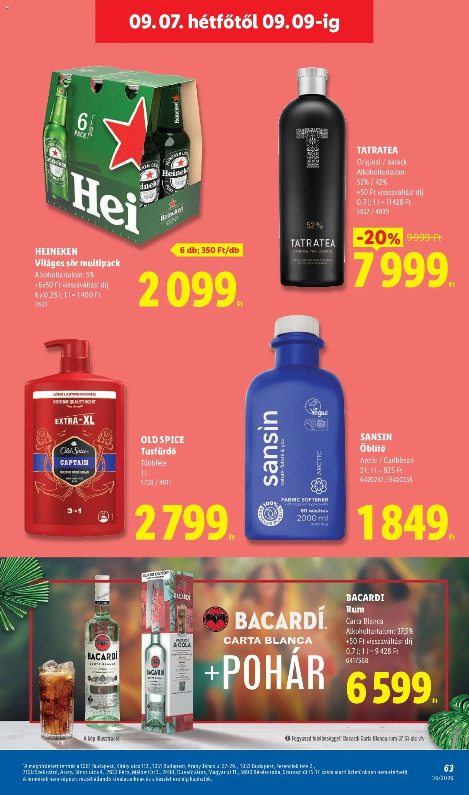 Lidl akciós ujság - amely érvényes a következő dátumtól: 2026.09.03. | Oldal: 63