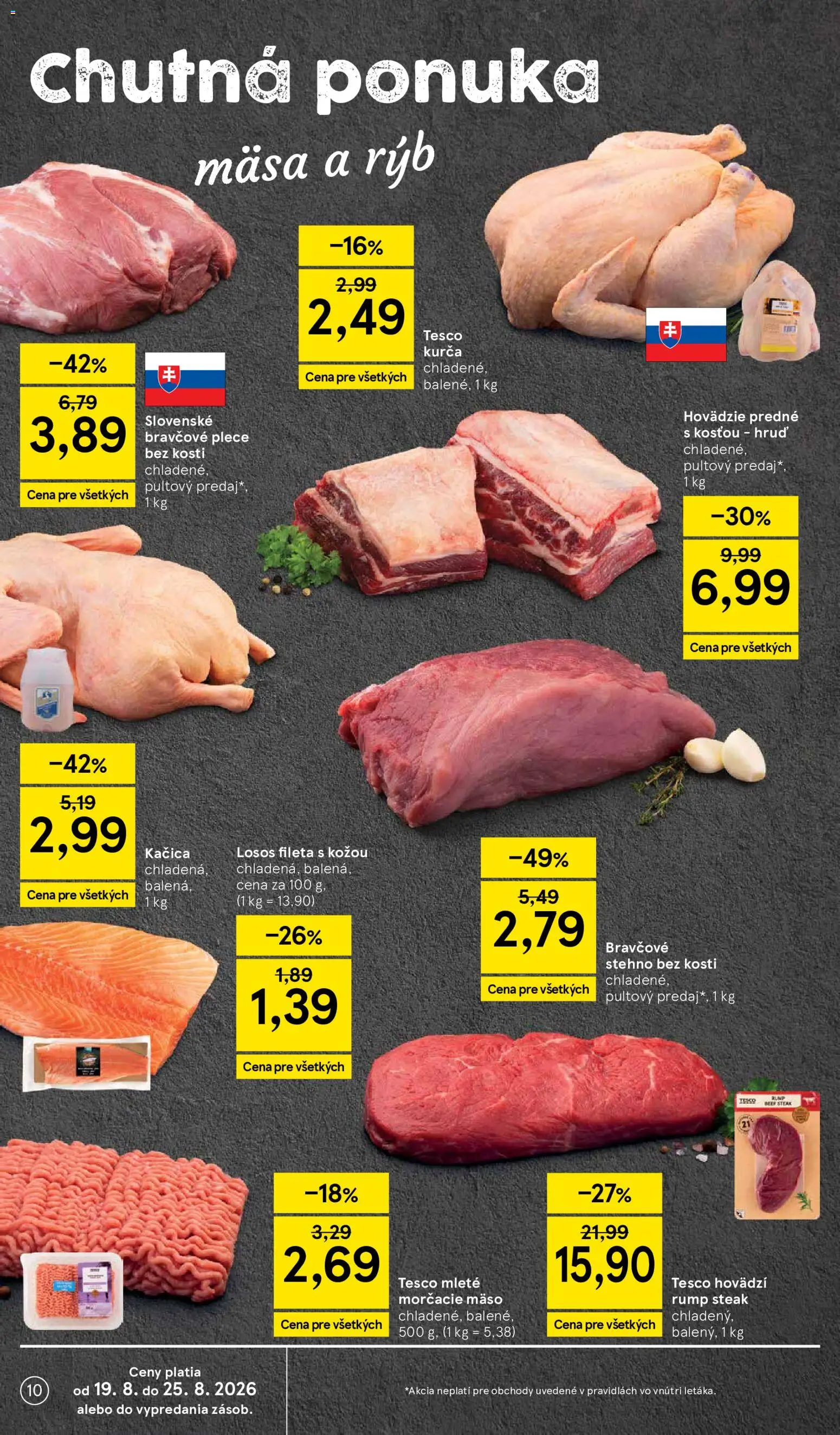 Nové Tesco akcie – leták je platný od 19.08.2026 | Strana: 10