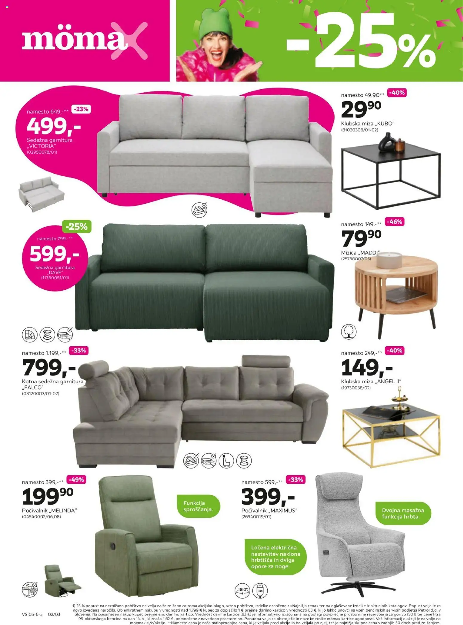 Novi Mömax katalog ponudbe – veljaven od 11.05.2026 | Stran: 2 | Izdelki: Mizica, Pohištvo, Sedezna garnitura, Miza