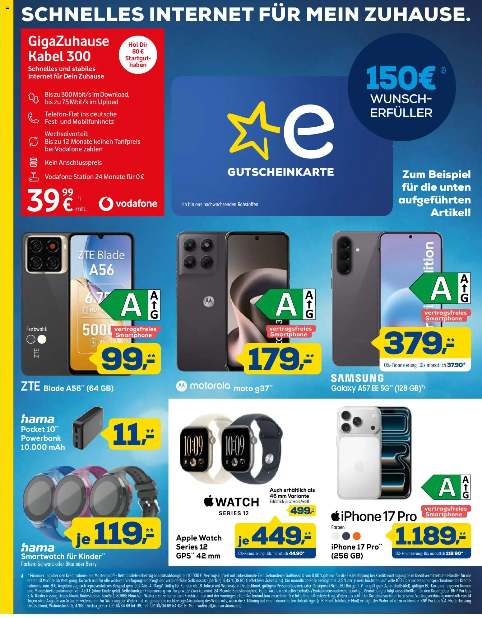 Euronics Prospekt – gültig ab 24.10.2026 | Seite: 4 | Produkte: Kabel, Apple watch, Samsung, Smartphone