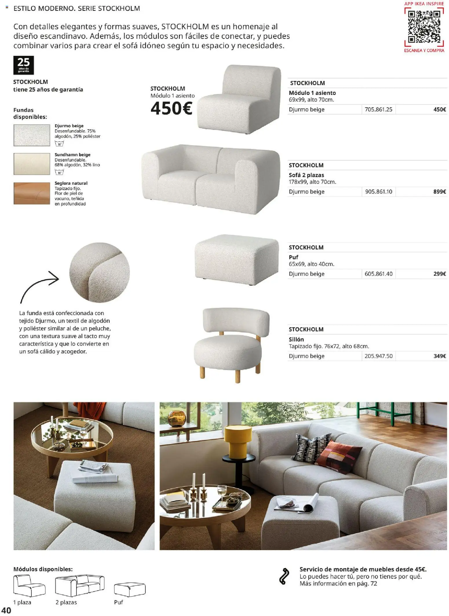 Catálogo IKEA Sofás │ válido desde el 07.05.2026 | Página: 40 | Productos: Muebles, Funda, Sofá