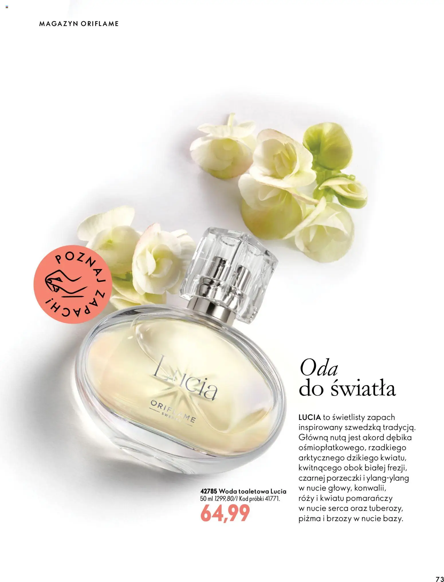 Oriflame Katalog 14 2026 od 30.09.2026 | Strona: 73 | Produkty: Zapach, Woda toaletowa, Woda