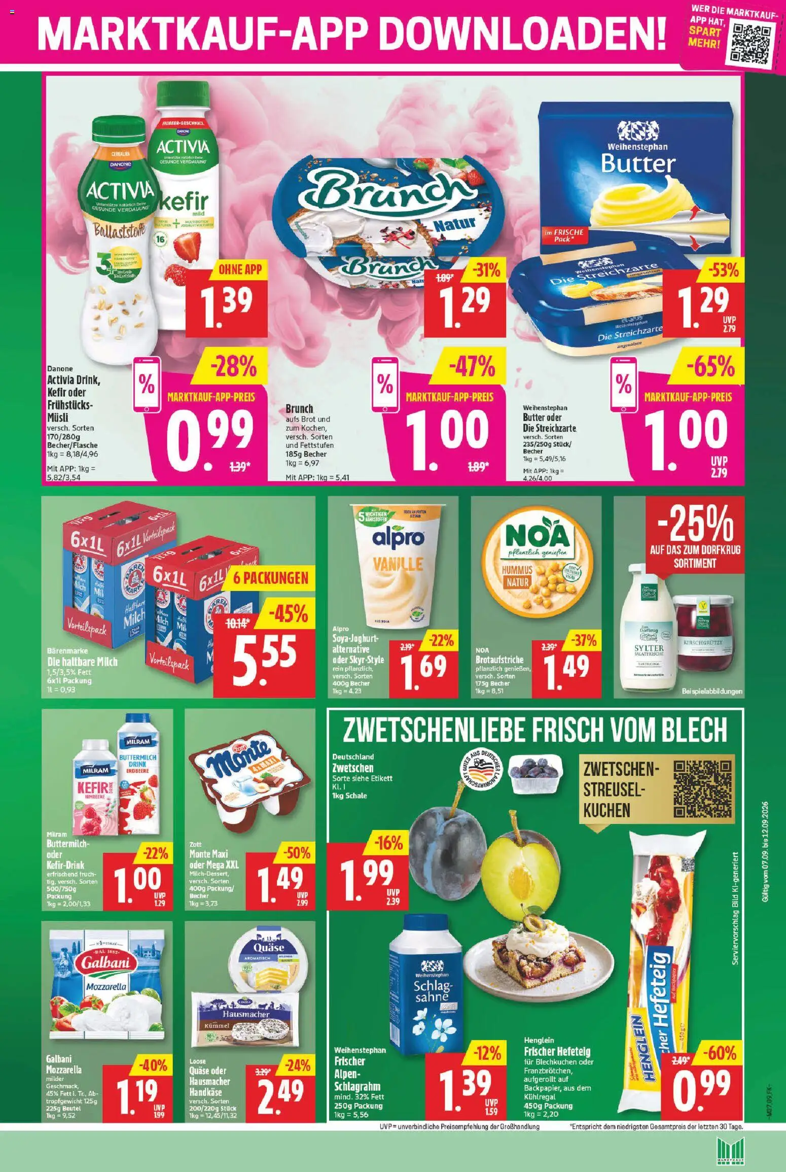 Marktkauf Prospekt – gültig ab 07.09.2026 | Seite: 9 | Produkte: Musli, Kefir, Brot, Kuchen