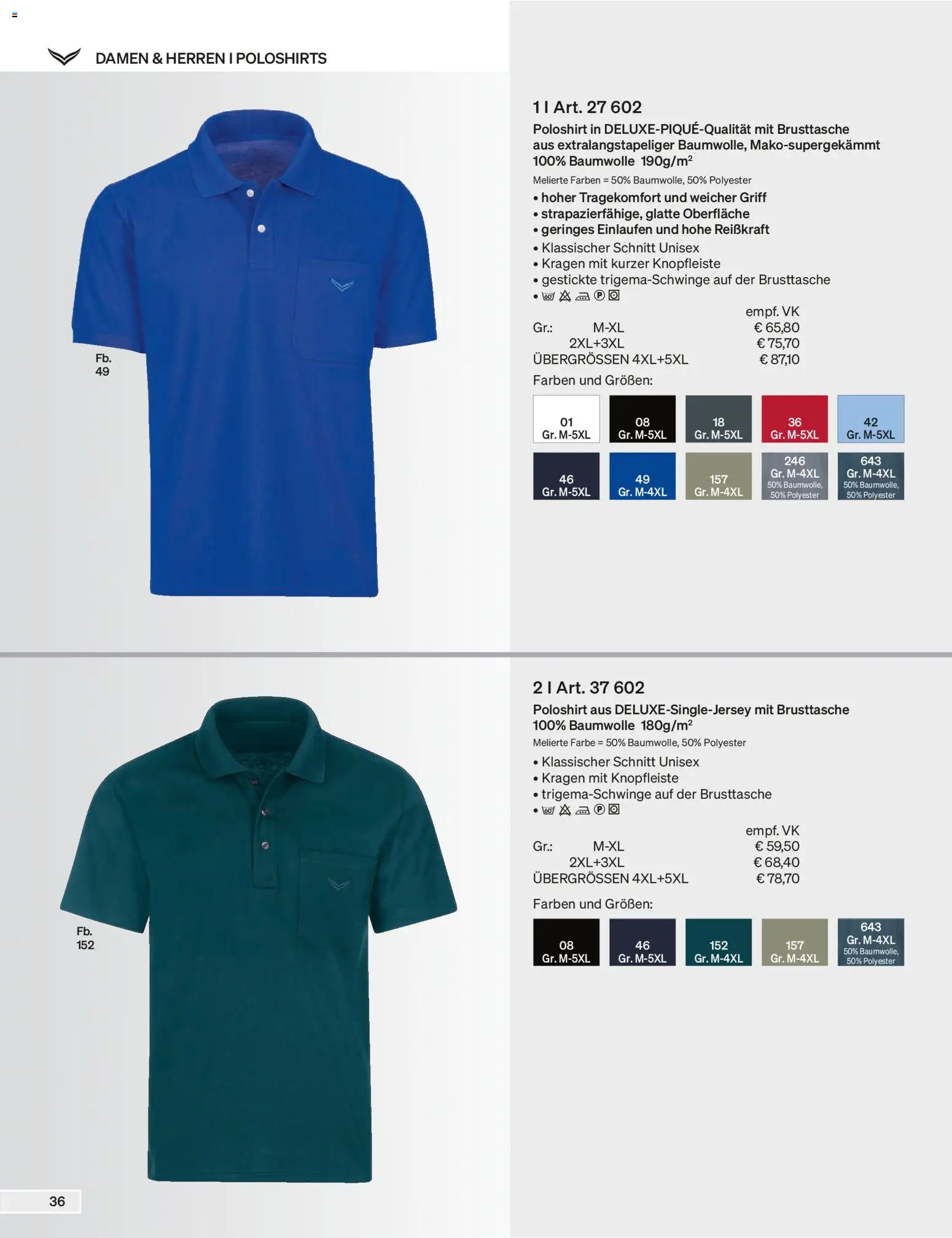 Trigema Prospekt – gültig ab 01.09.2026 | Seite: 37 | Produkte: Poloshirt