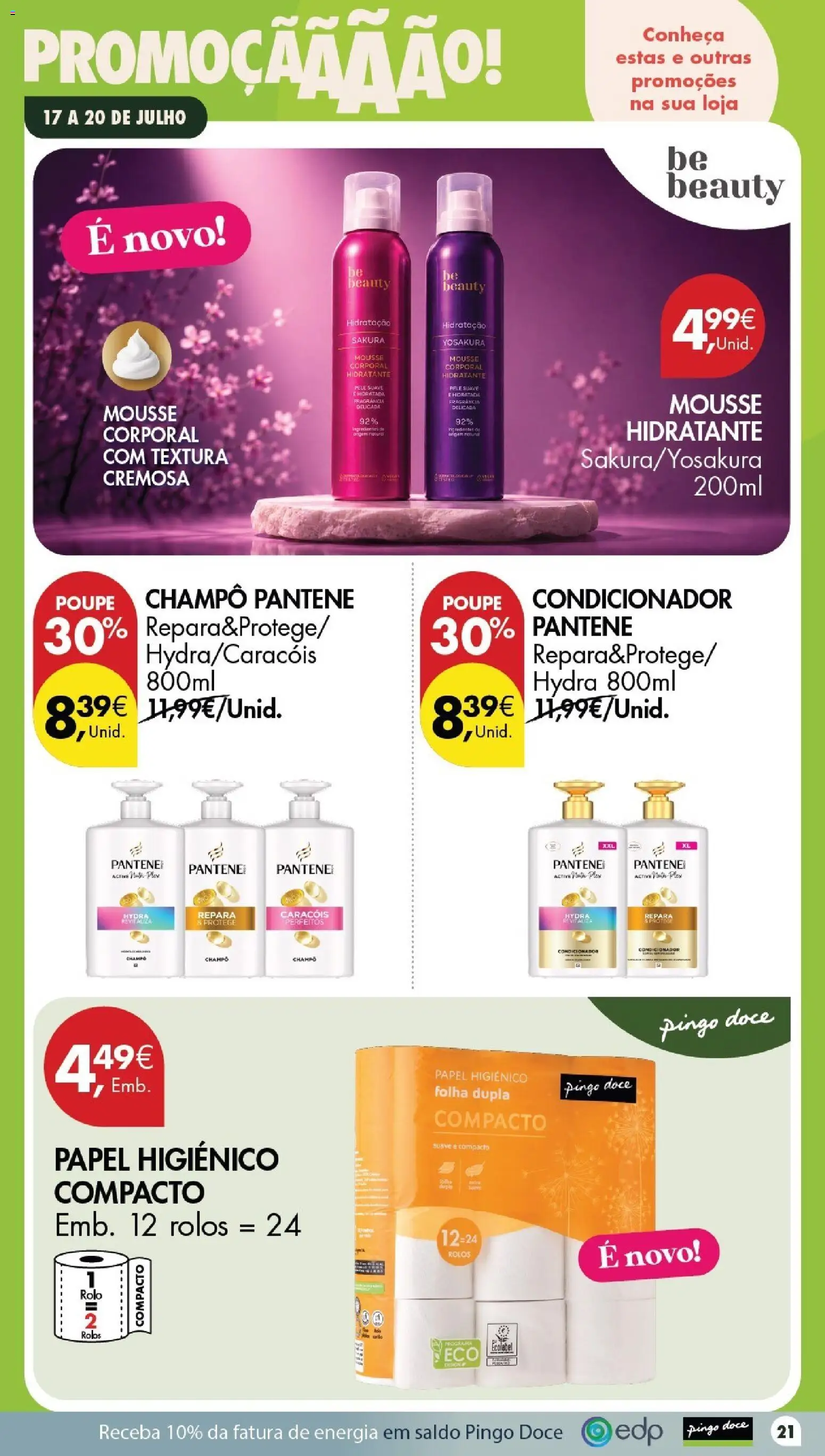 Pingo Doce Poupe este Fim de Semana │ válido de 17/07/2026 | Página: 19 | Produtos: Papel higiénico, Condicionador