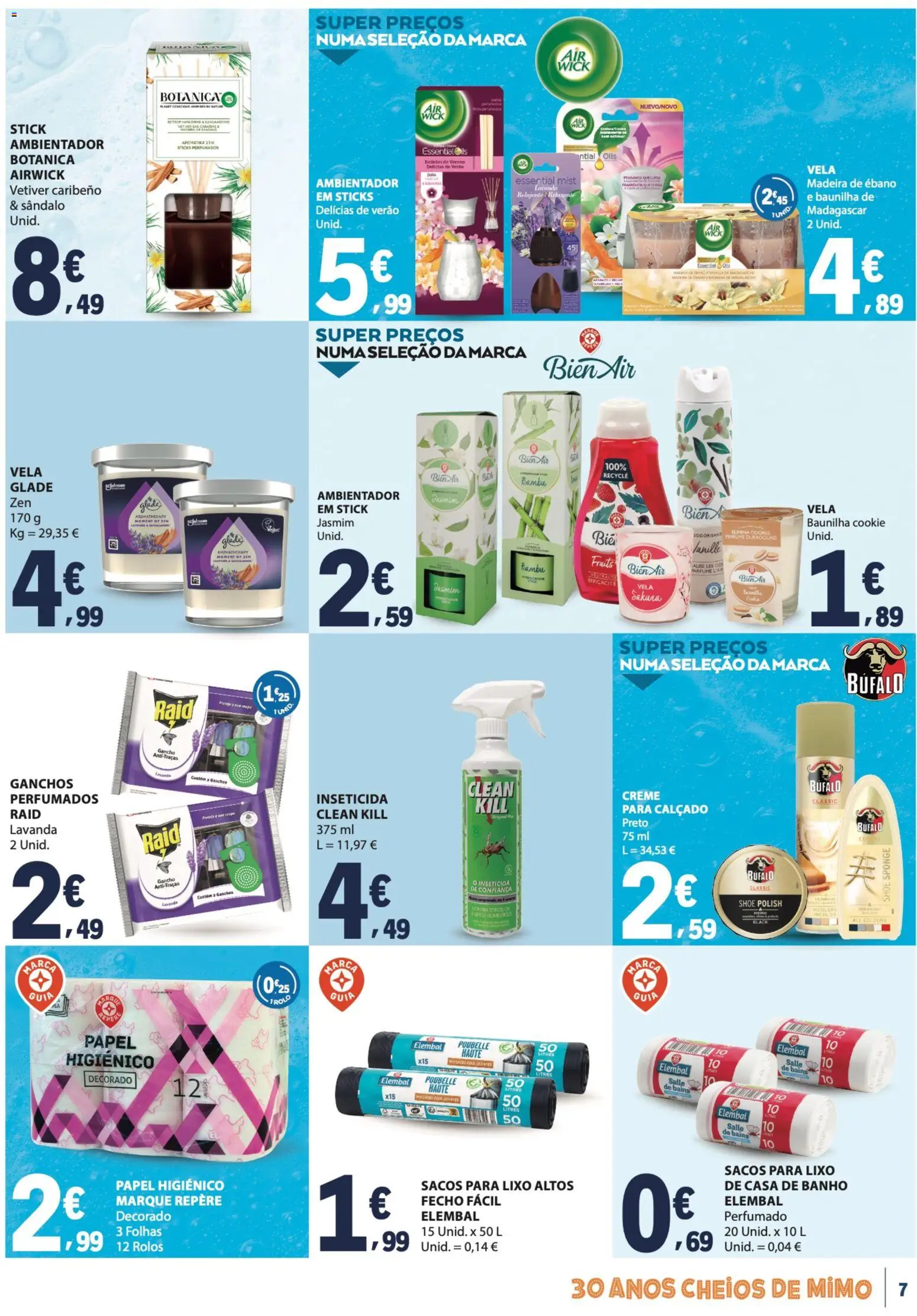 E.Leclerc folheto Especial Limpeza do Lar │ válido de 09.06.2026 | Página: 7 | Produtos: Inseticida, Casa de banho, Gancho, Creme