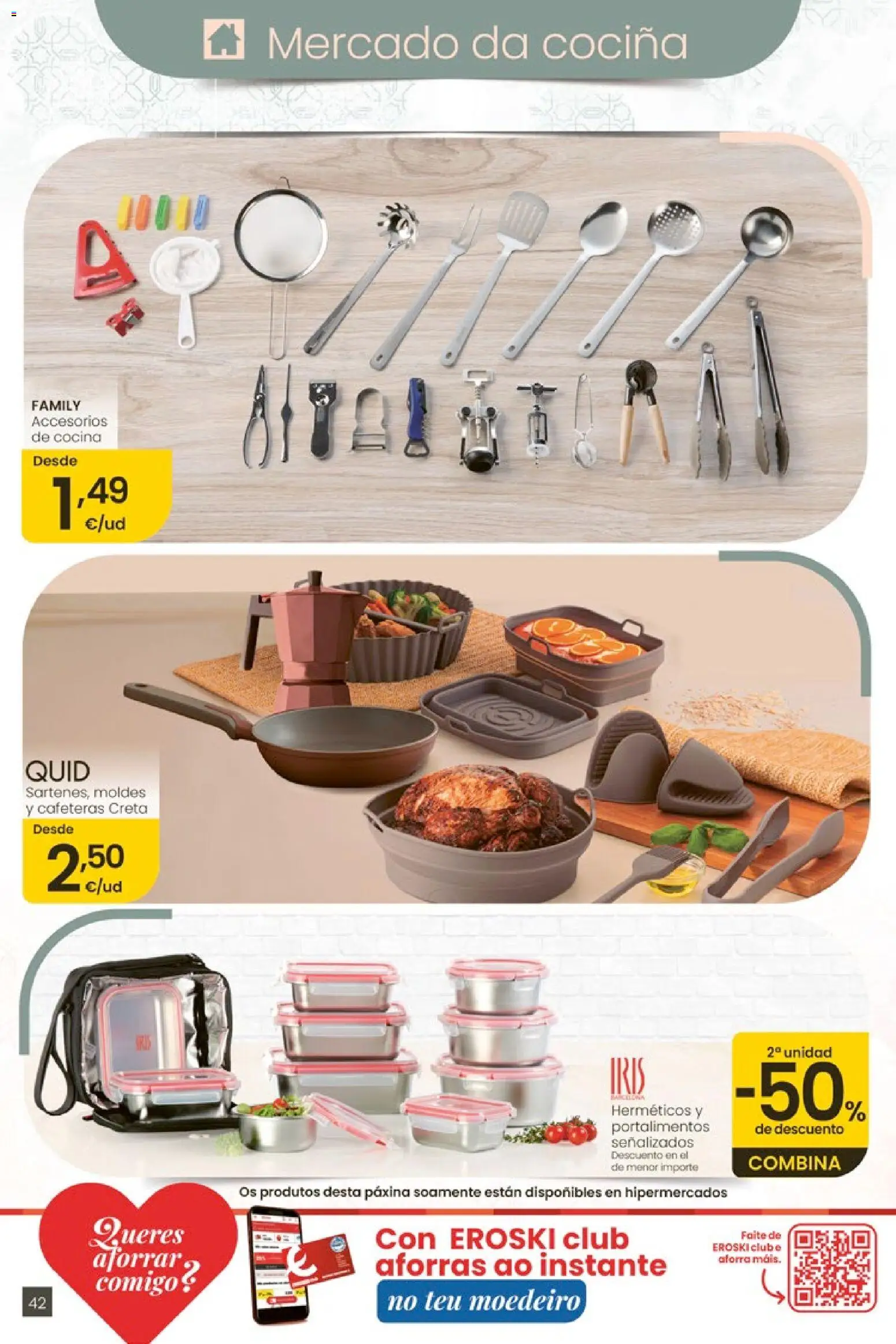 Eroski Quieres ahorrar conmigo │ válido desde el 14.05.2026 | Página: 42 | Productos: Cocina