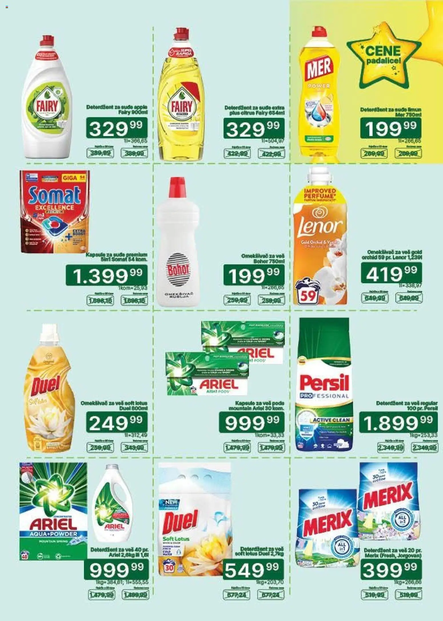 Univerexport katalog - važi od 01.09.2026 | Strana: 28 | Proizvode: Deterdžent, Somat, Ariel, Lenor