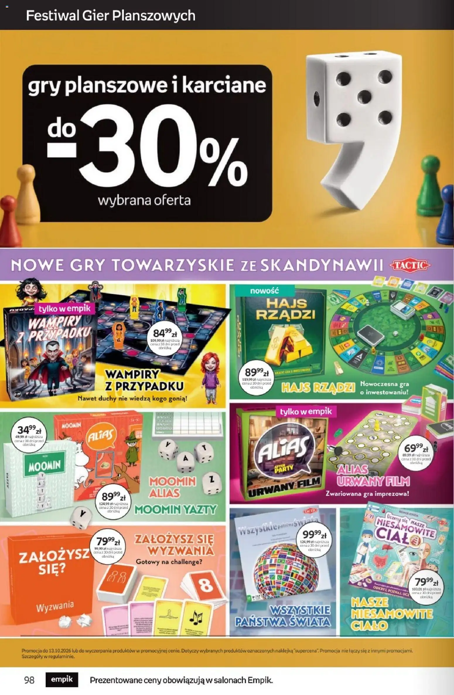 Empik promocje od 23.09.2026 | Strona: 98 | Produkty: Gra, Gry planszowe, Gry