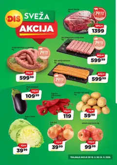 Super DIS katalog Nedeljna akcija - pregled Super DIS kataloga - važi od 18.09.2026 | Strana: 3 | Proizvode: Krompir, Paprika, Kupus, Kobasica