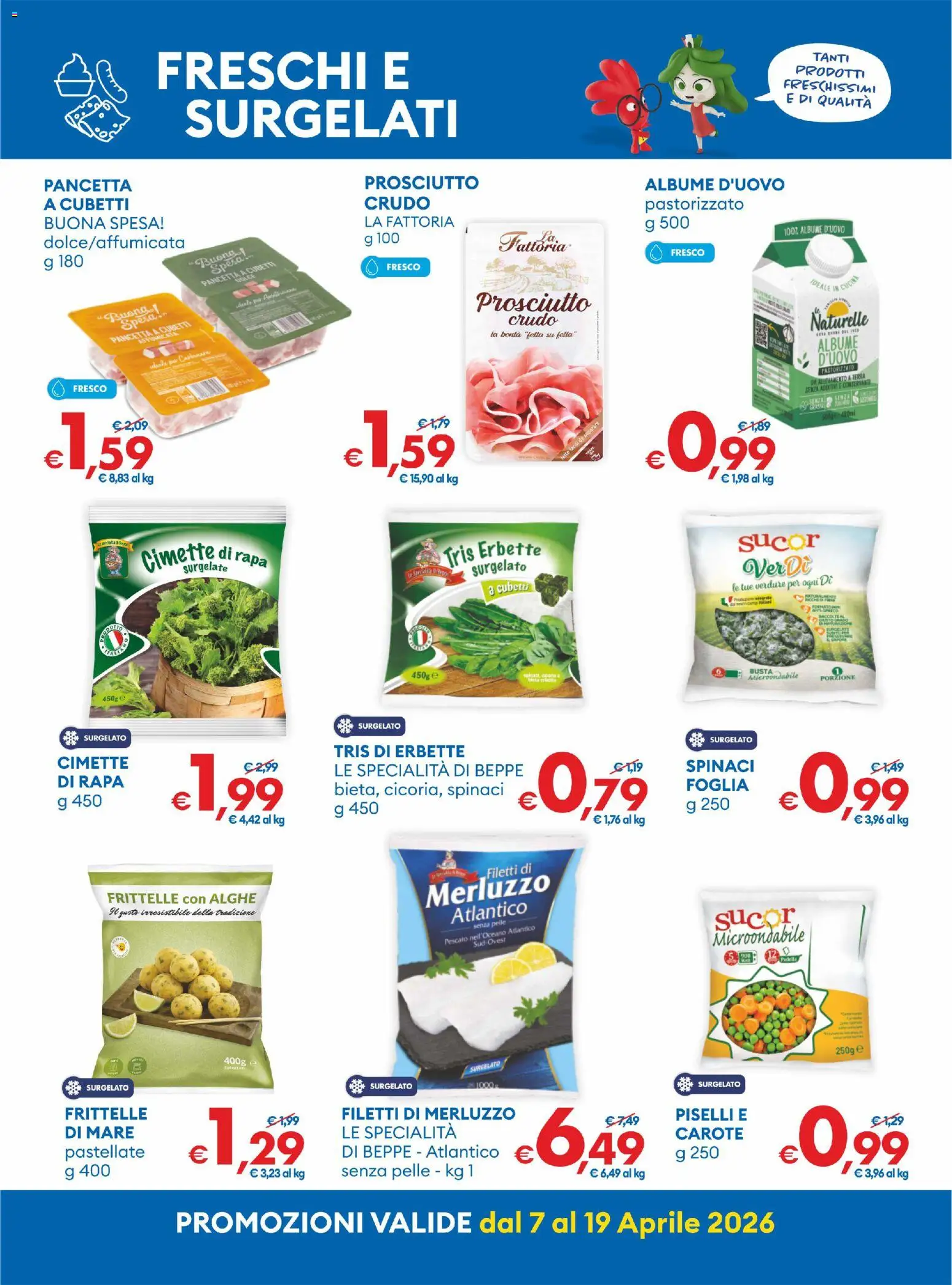 Volantino MD Discount del 07.04.2026 | Pagina: 15 | Prodotti: Pancetta, Piselli, Cimette di rapa, Terra