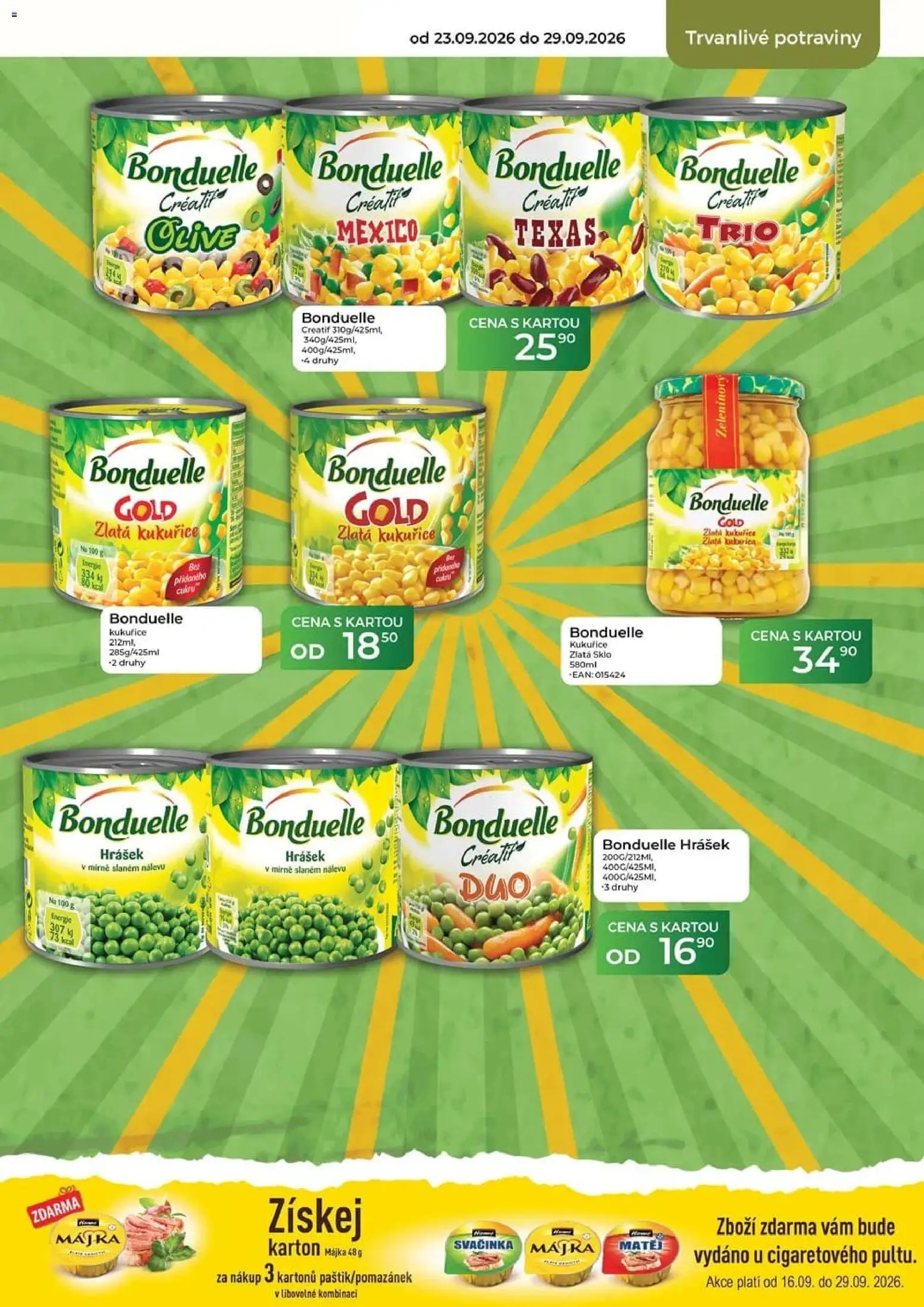 Tamda Foods leták od 23.09.2026 | Strana: 43 | Produkty: Kukuřice, Hrášek, Potraviny