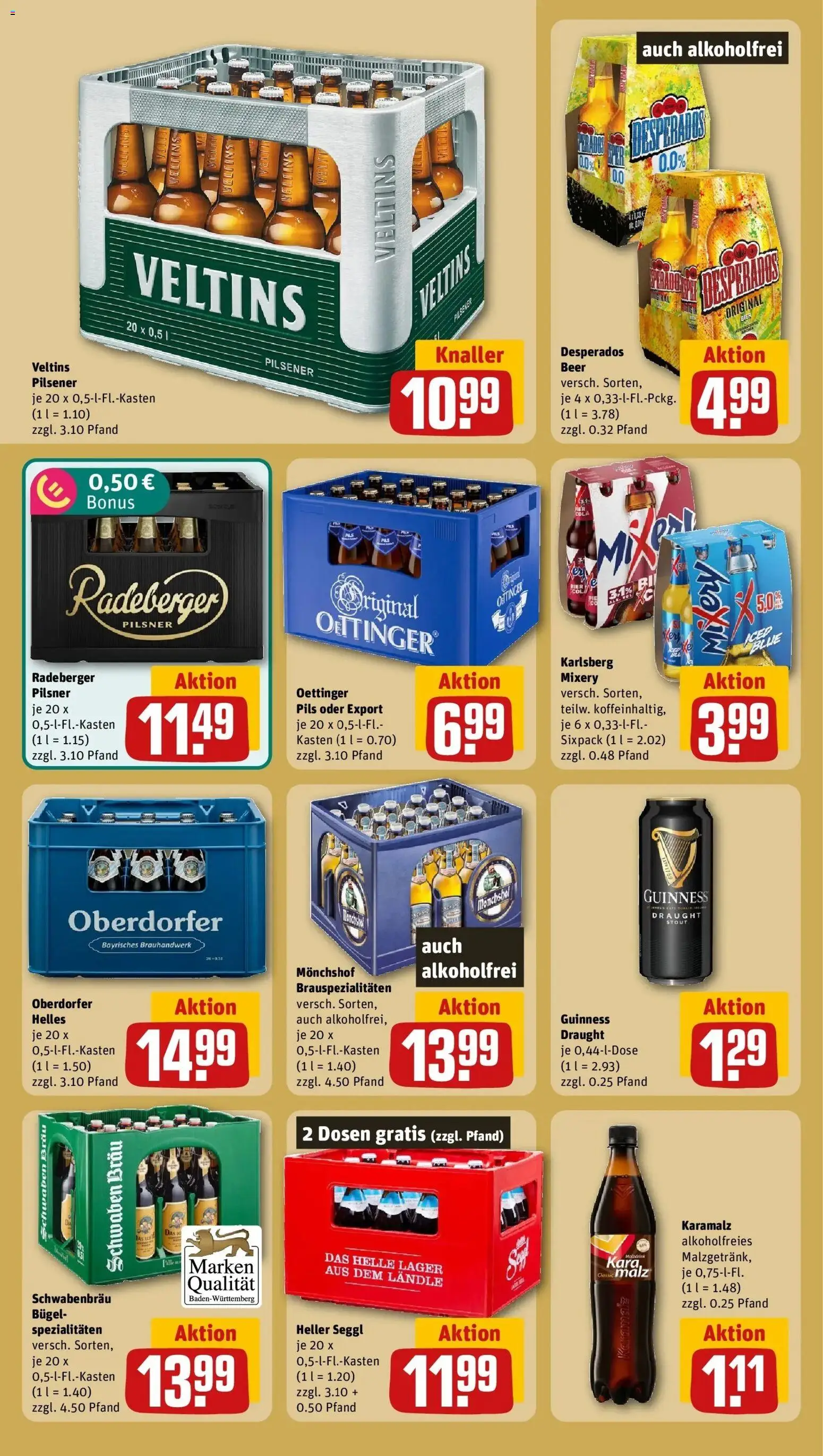 REWE Prospekt ab 26.10.2026 zum Blättern » Angebote | Seite: 17 | Produkte: Monchshof, Spezialitäten, Oettinger, Mixery