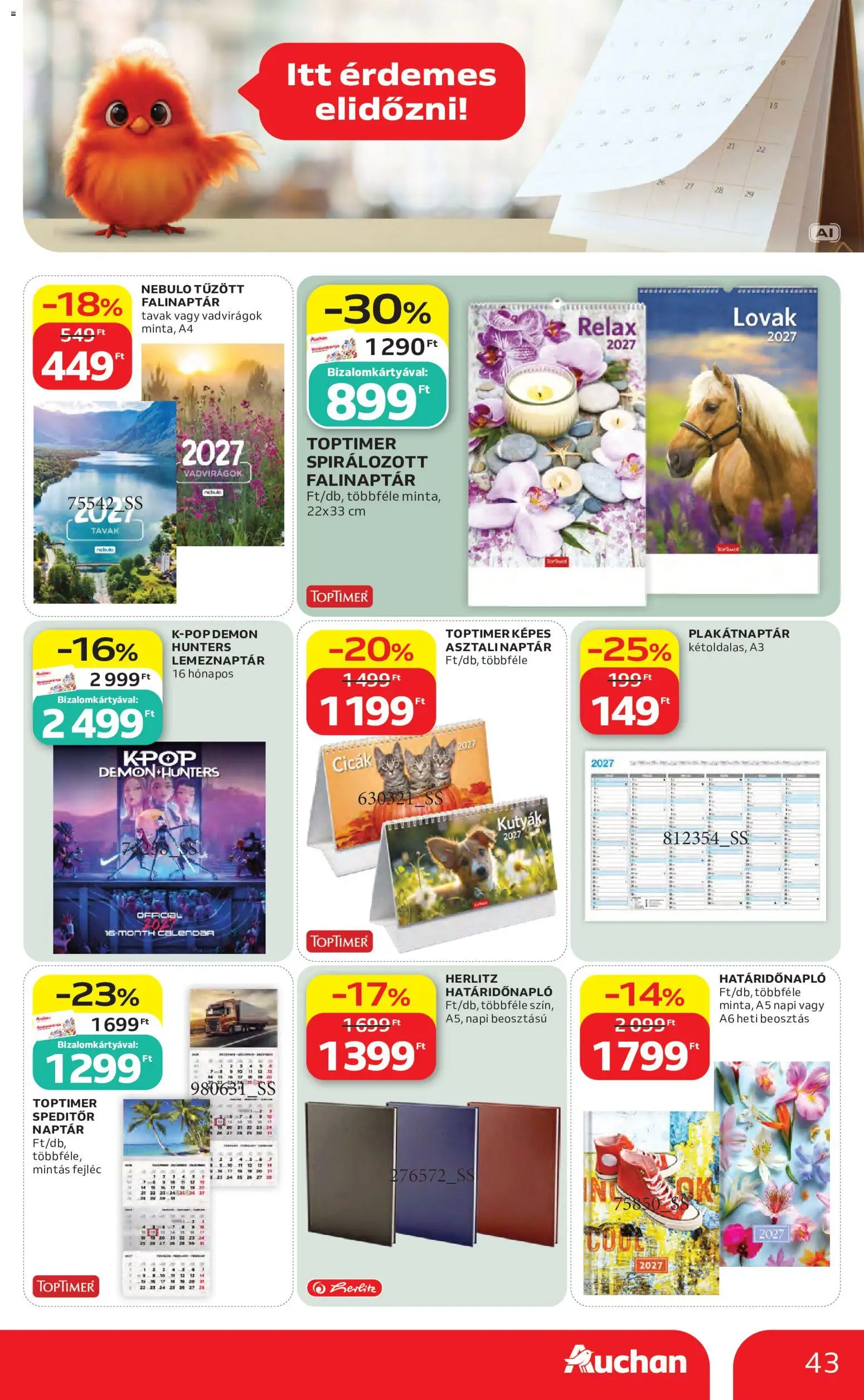 Auchan akciós ujság - amely érvényes a következő dátumtól: 2026.10.22. | Oldal: 43
