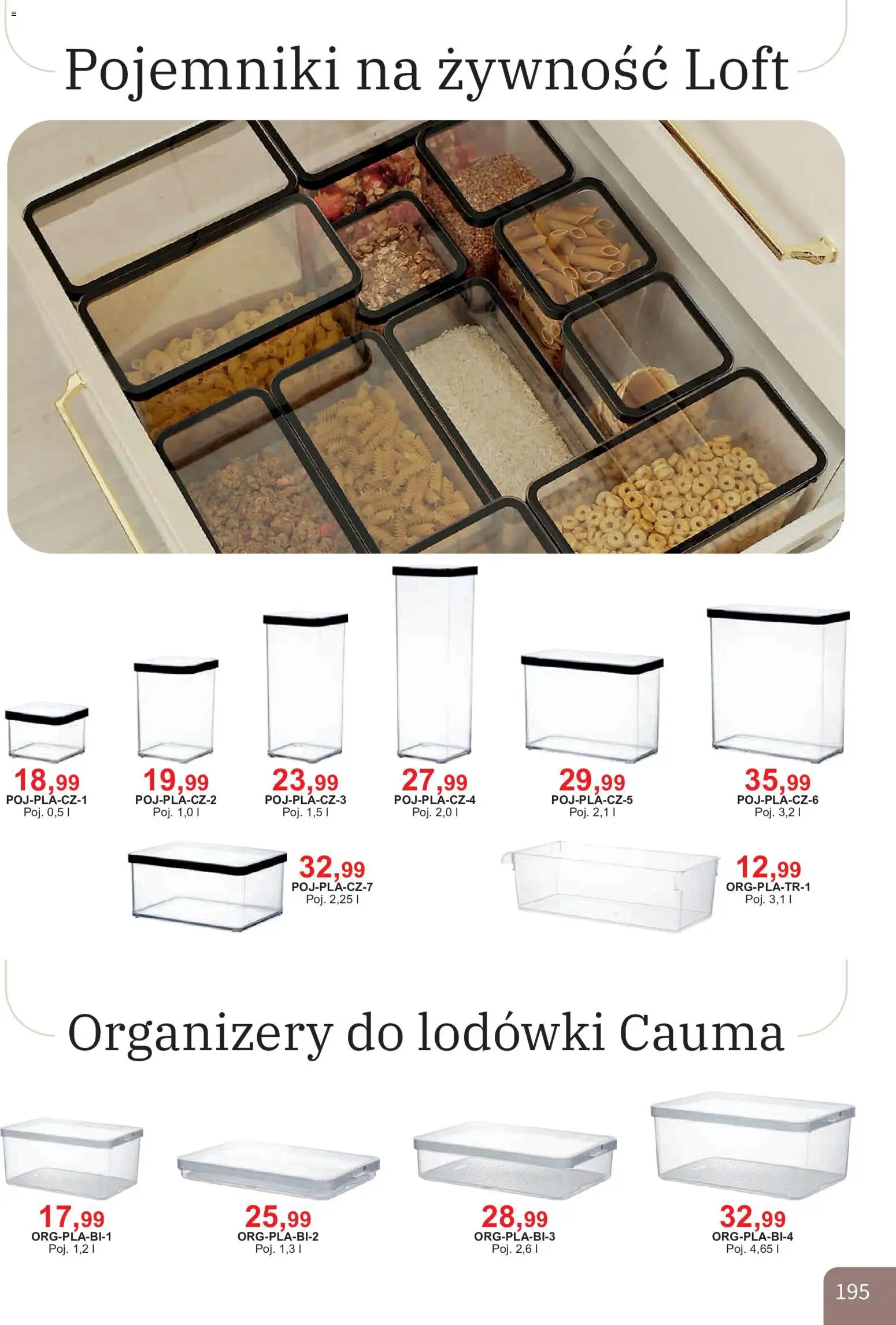 Bodzio Katalog od 01.08.2026 | Strona: 195 | Produkty: Pojemniki na żywność