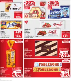 MERCI Čokolada, odabrane vrste, 100-112 g - Pregled kataloga iz trgovine Kaufland, vrijedi od 10.06.2026 | Stranica: 16 | Proizvodi: Keksi, Čokolada, Naranče, Merci