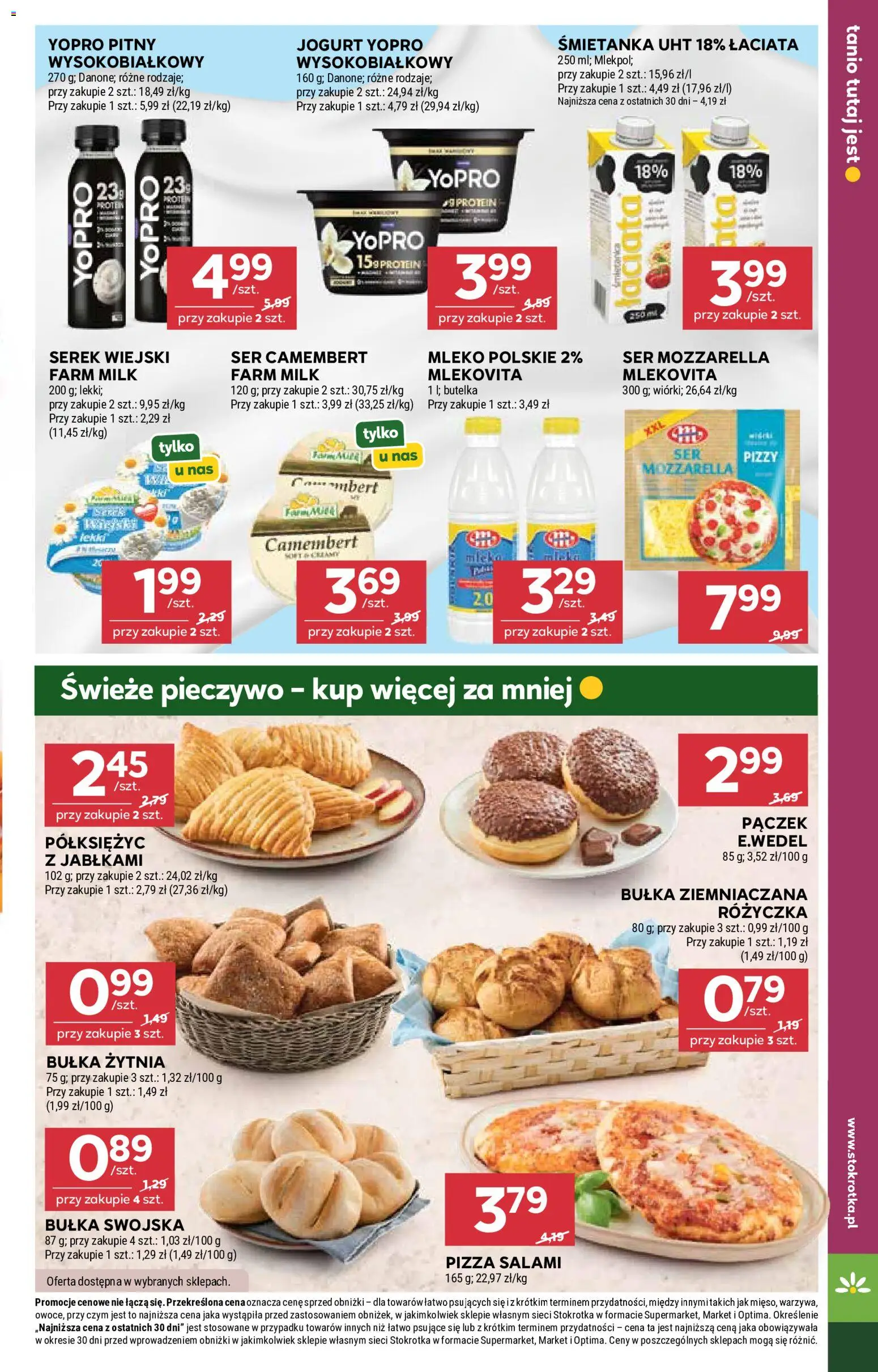 Stokrotka gazetka - Market od 30.07.2026 | Strona: 13 | Produkty: Serek, Serek wiejski, Mleko, Ser