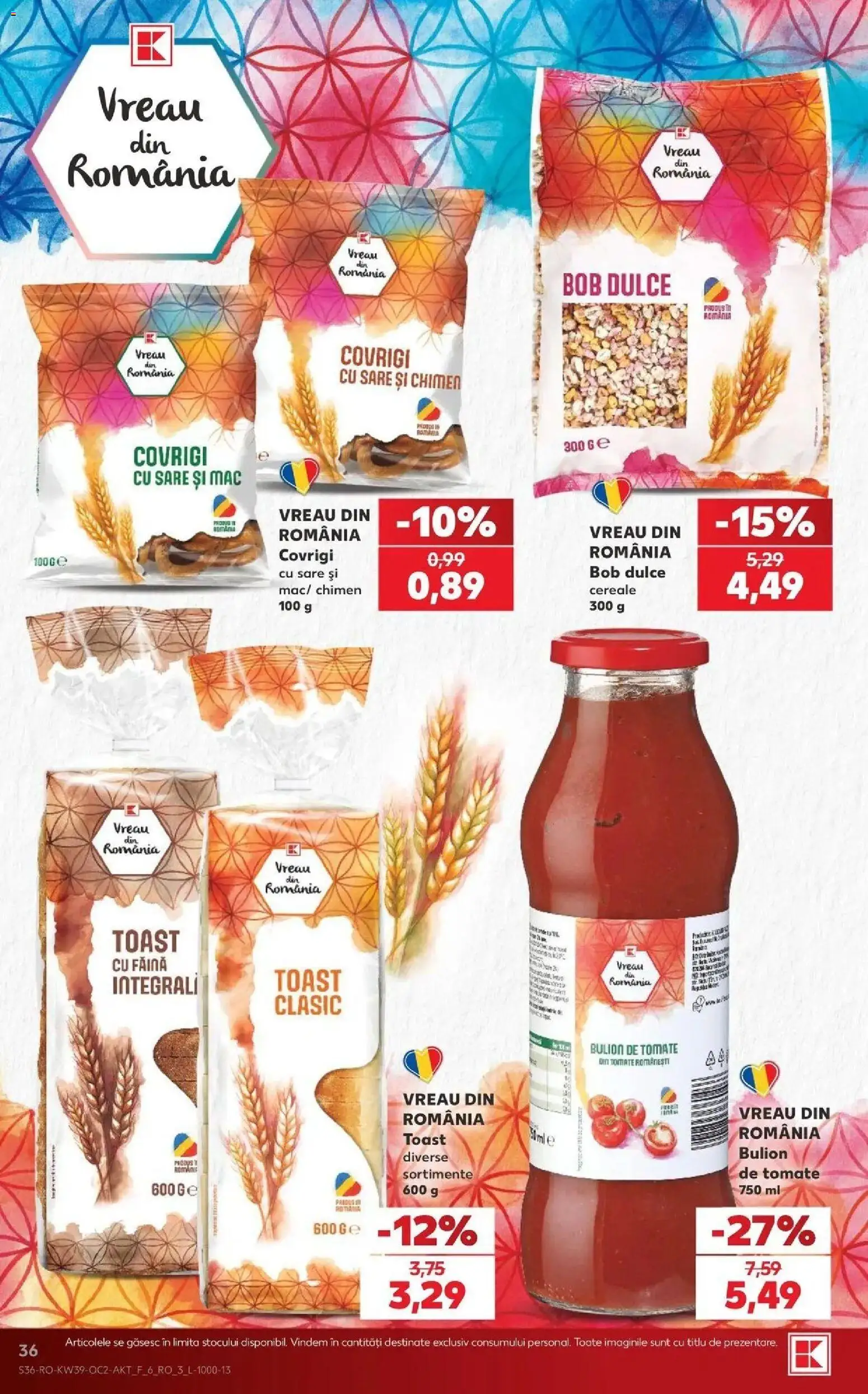 Kaufland Ploiești 23.09.2026 - Revista si Oferta | Pagină: 36 | Produse: Bulion, Făină, Cereale, Sare