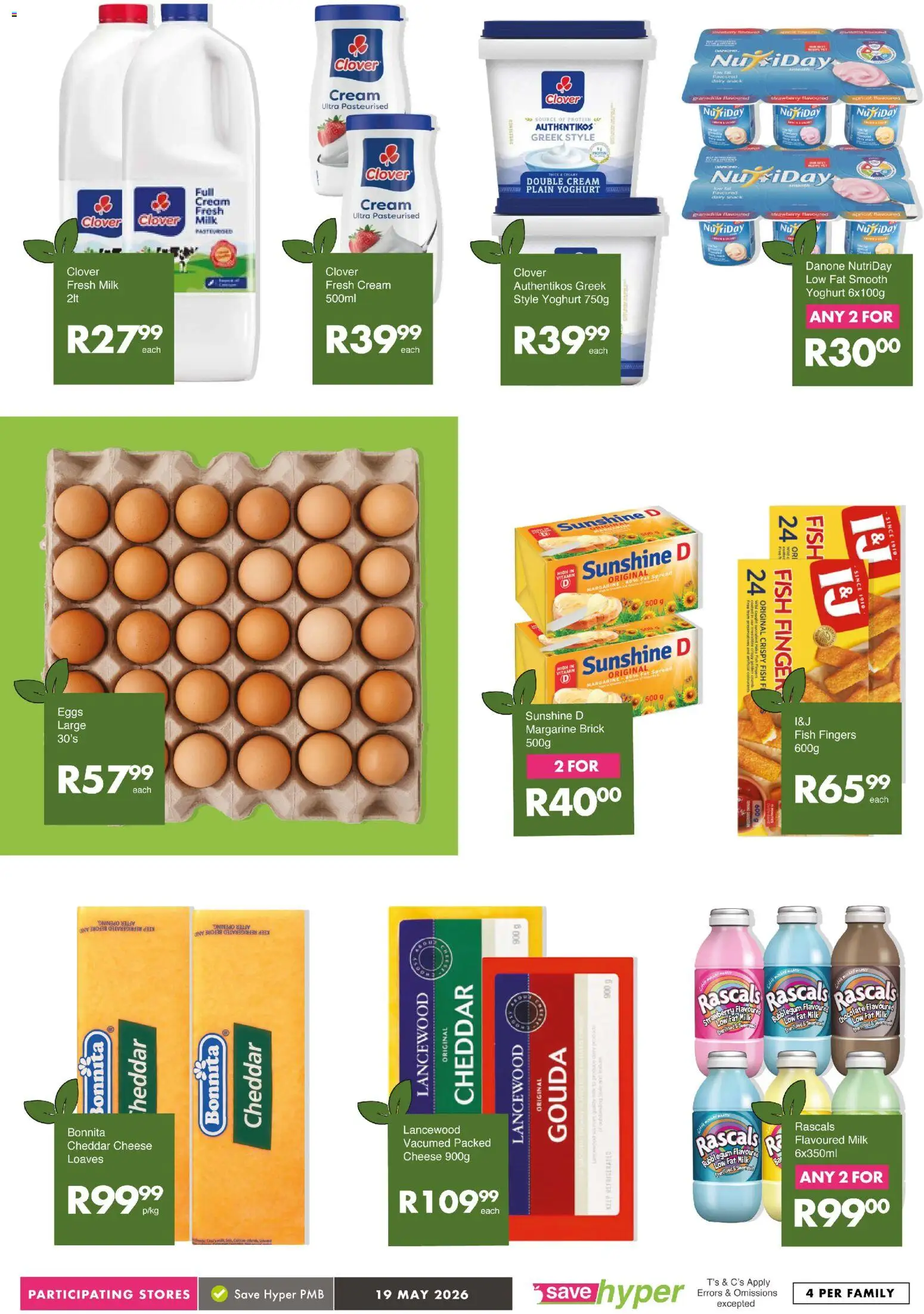 New Save catalogue – valid from 19.05.2026 | Page: 9 | Products: Yoghurt, Detergente líquido, Chocolate, Cream