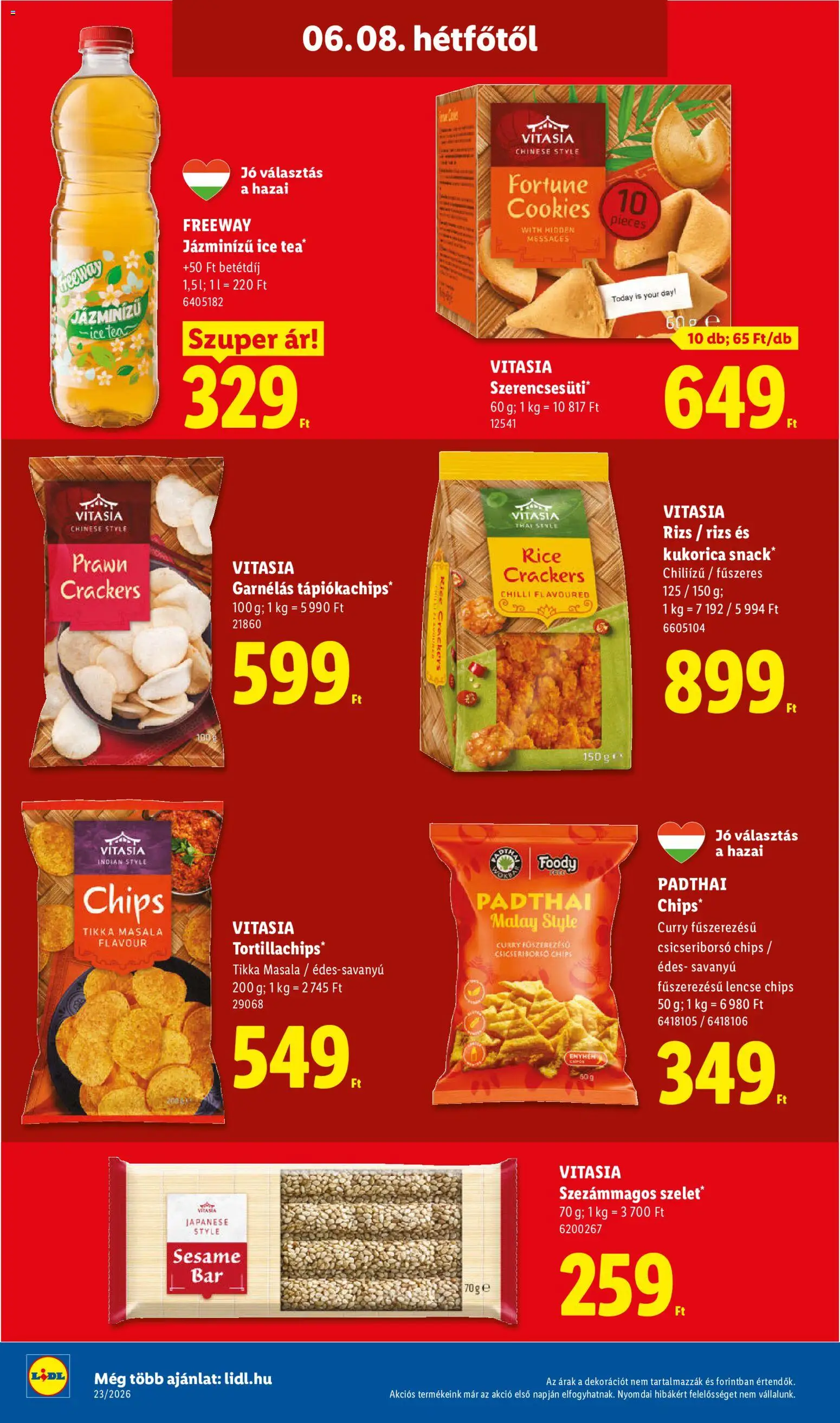 Lidl akciós ujság - amely érvényes a következő dátumtól: 04.06.2026 | Oldal: 78 | Termékek: Tortilla, Ice tea, Csicseriborsó, Lencse