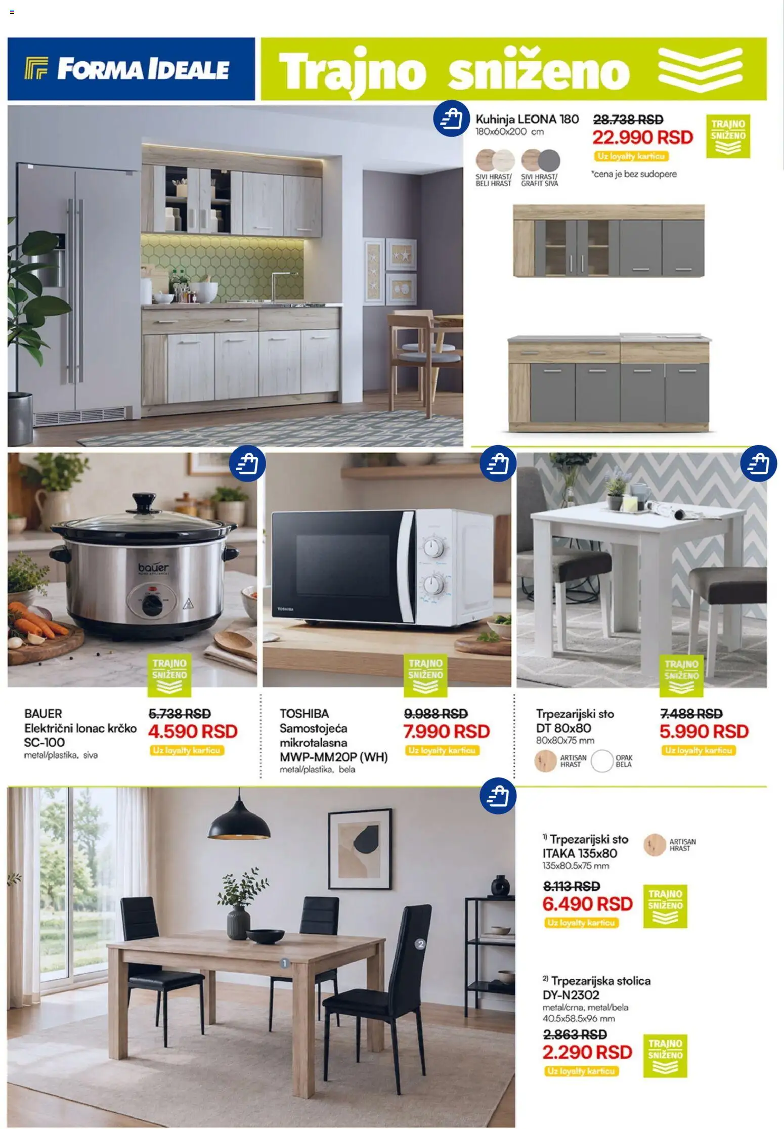 Forma Ideale katalog - važi od 05.08.2026 | Strana: 4 | Proizvode: Sto, Stolica, Kuhinja, Trpezarijski sto