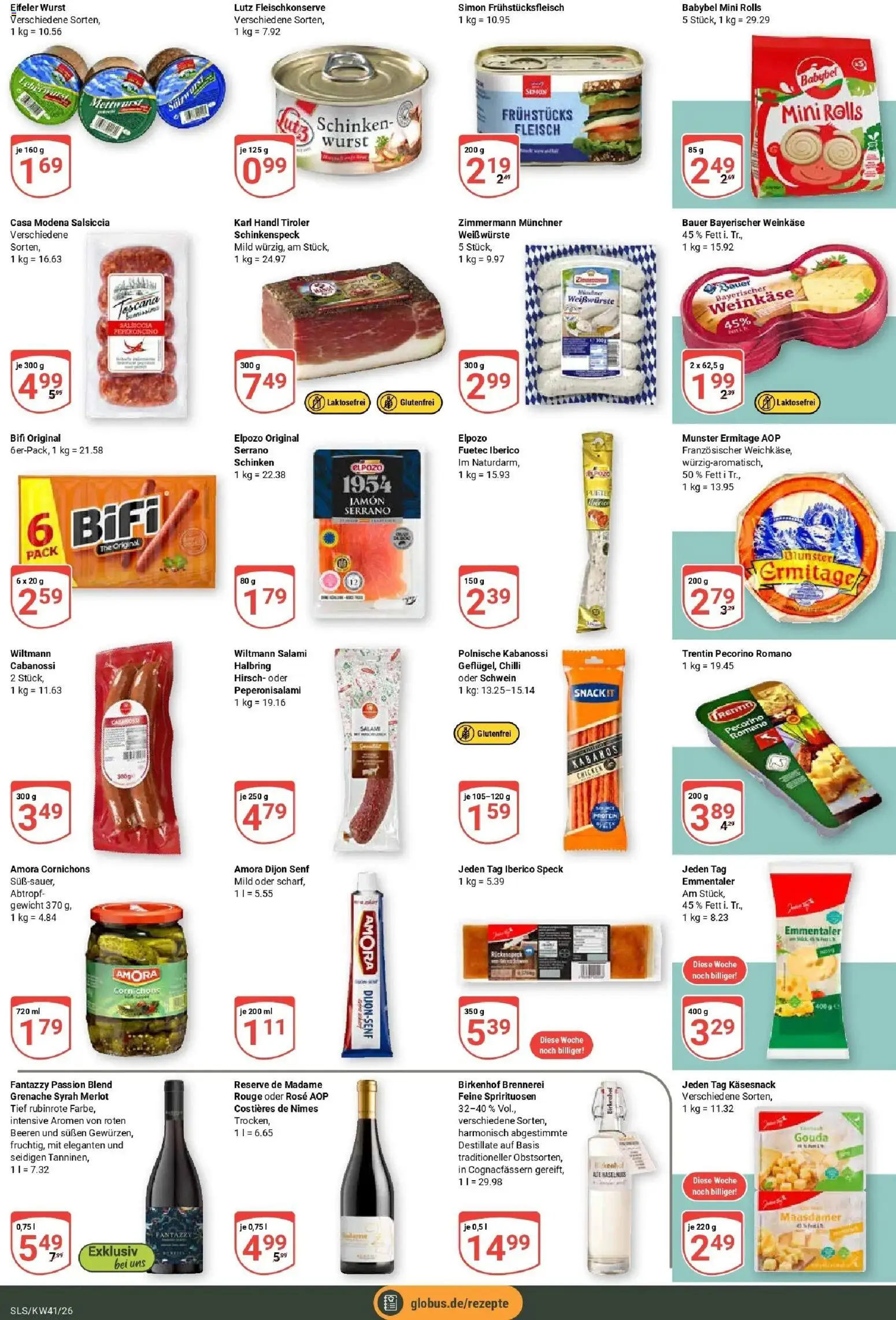 Globus Prospekt Saarlouis (ab 05.10.2026) » Angebote online | Seite: 15 | Produkte: Merlot, Rouge, Babybel, Schinken