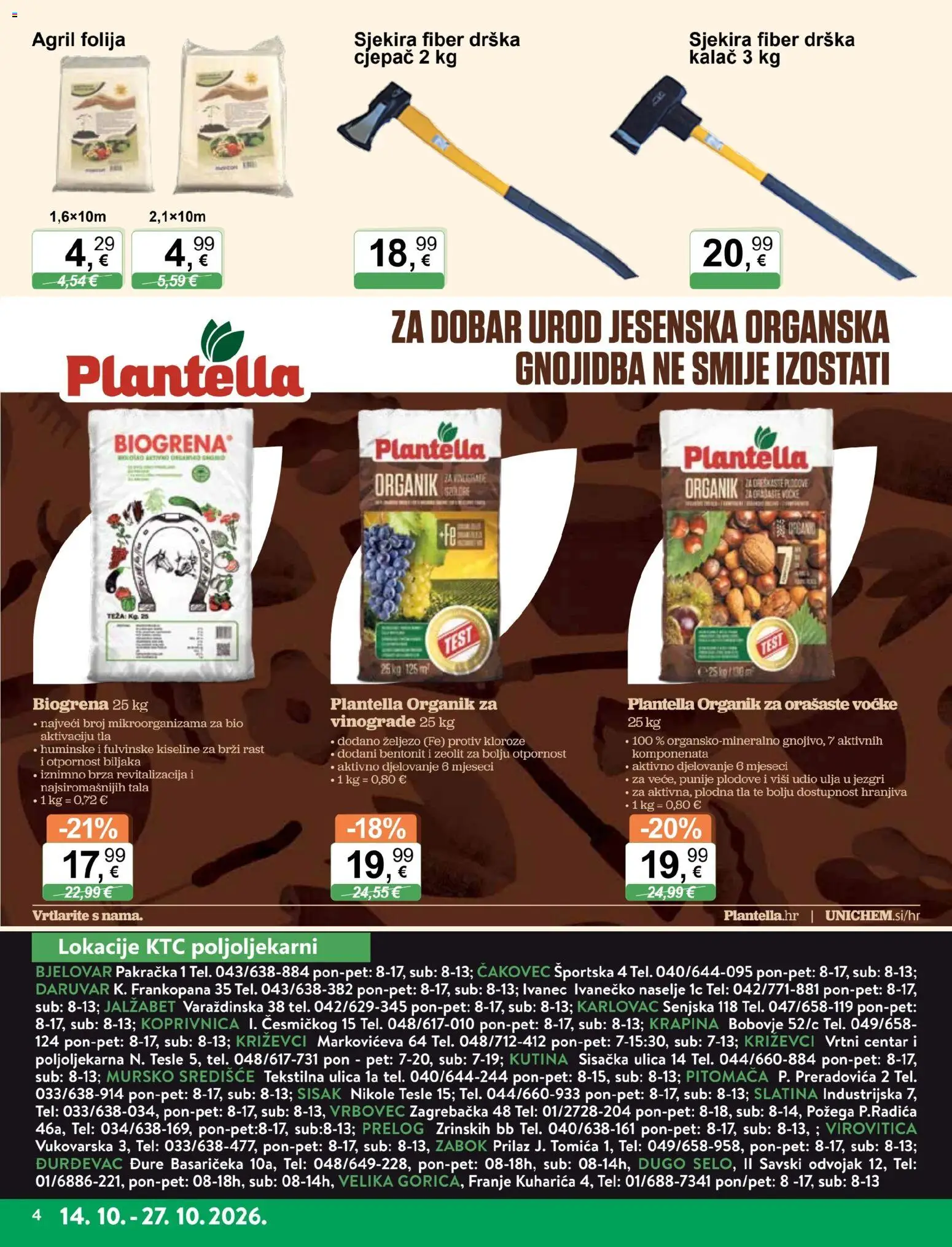 KTC katalog | vrijedi od 14.10.2026 | Stranica: 4 | Proizvodi: Folija, Voće, Željezo