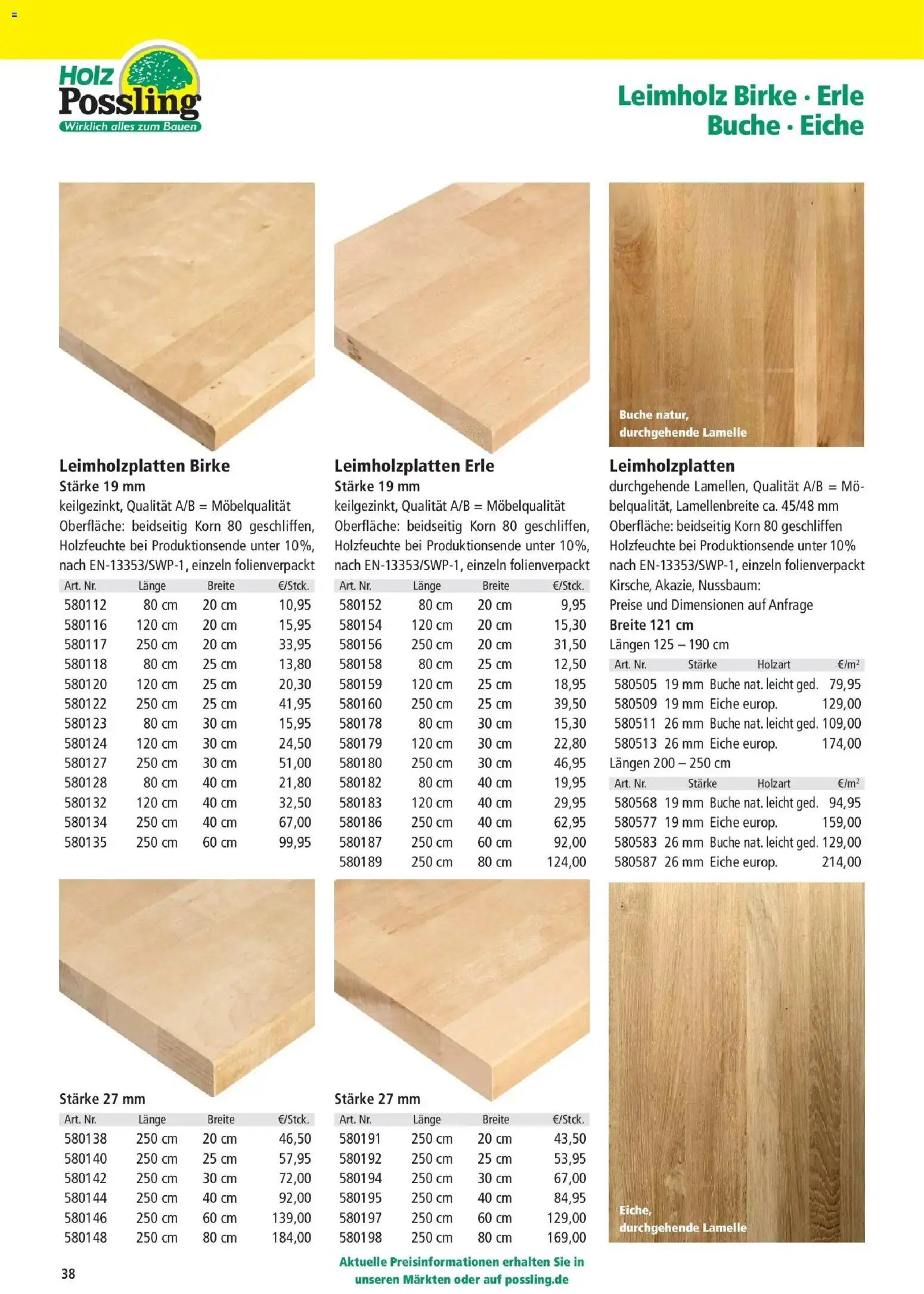 Angebote - Holz Possling: dig. Flyer | Holz-Bau-Katalog | Mai – gültig ab 03.05.2025 | Seite: 38