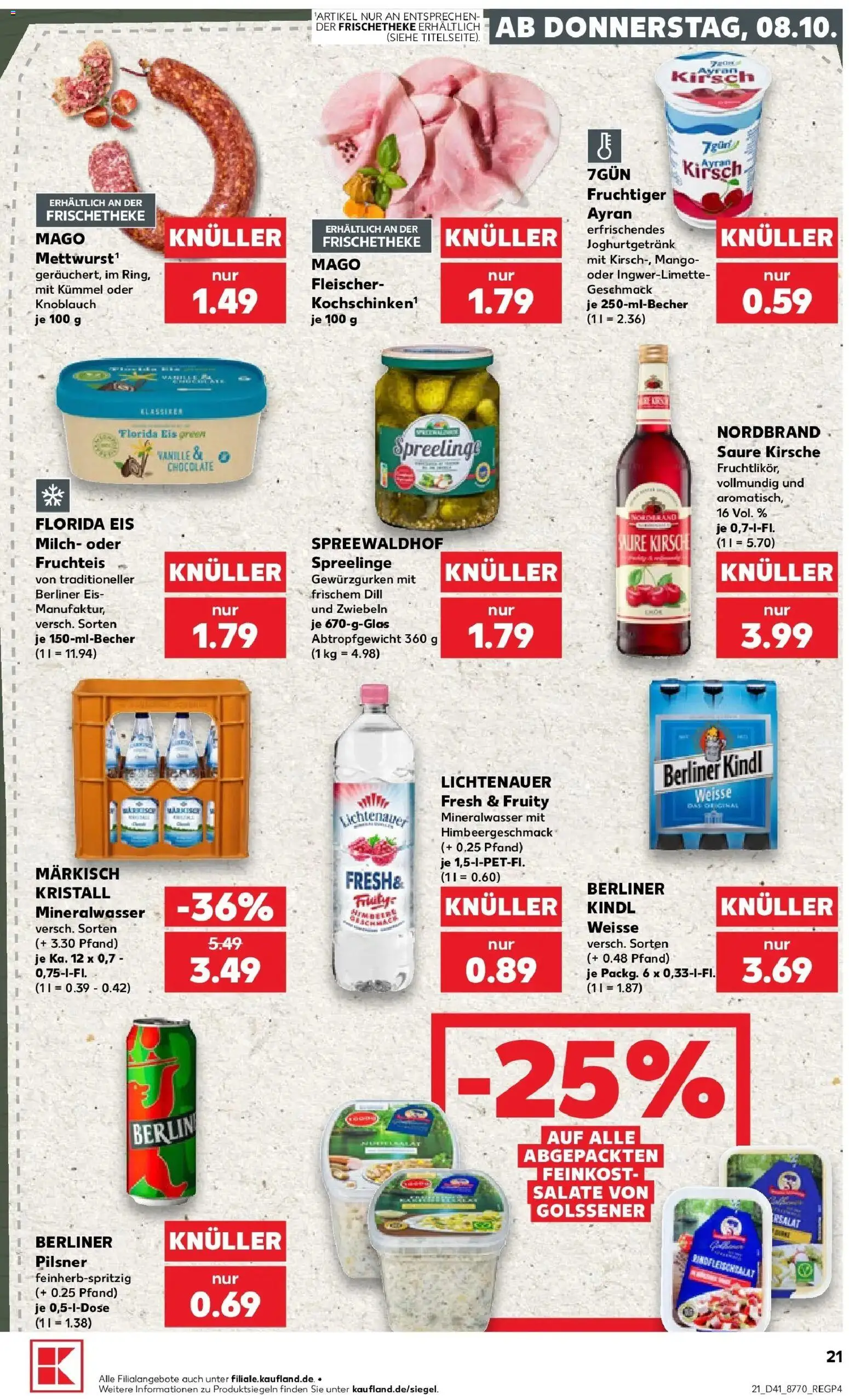 Prospekt Kaufland ab 05.10.2026 » Angebote Online zum Blättern | Seite: 31 | Produkte: Berliner, Zwiebeln, Mango, Knoblauch
