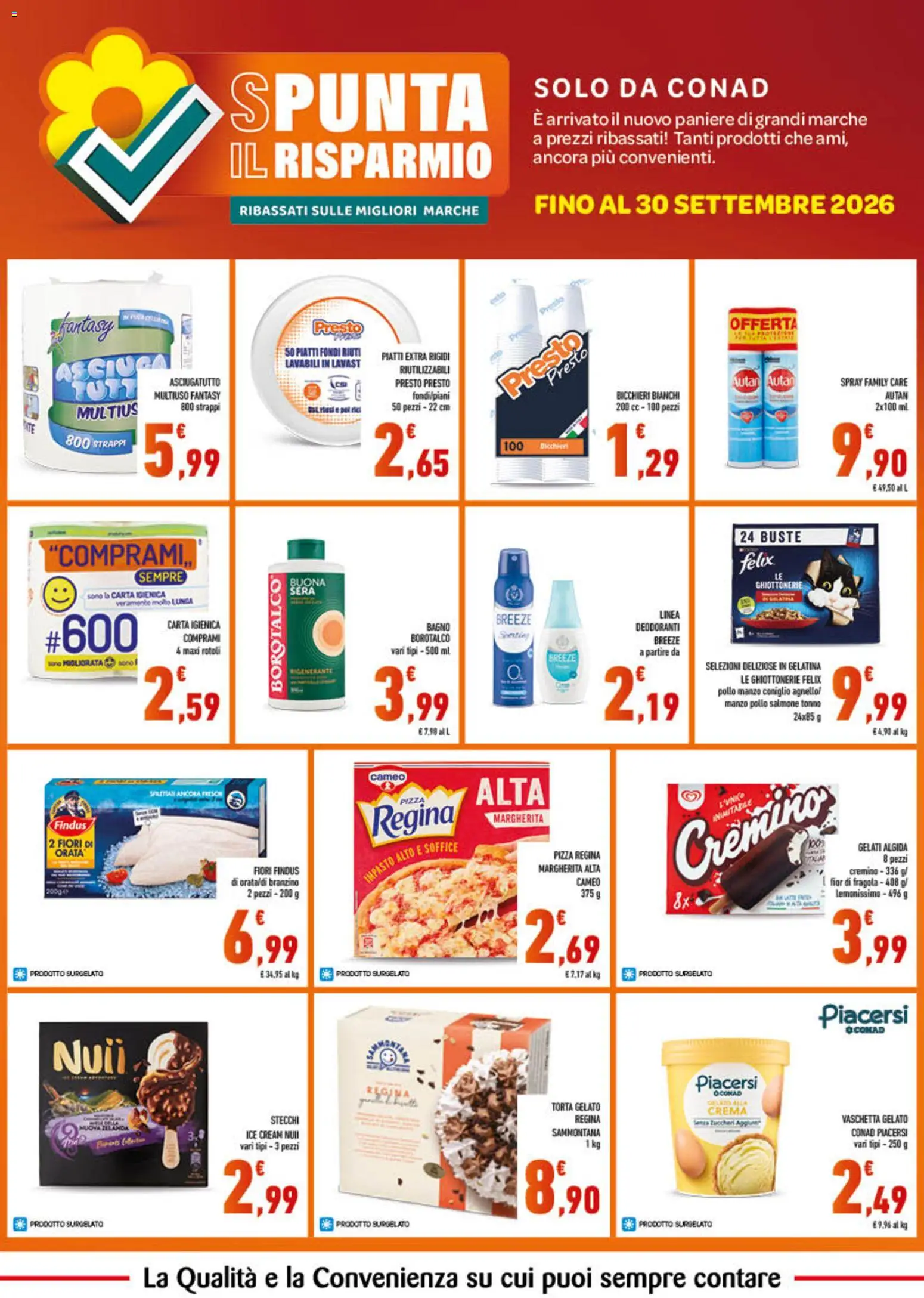 Volantino Spazio Conad del 01/08/2026 | Pagina: 7 | Prodotti: Pollo, Coniglio, Tonno, Asciugatutto