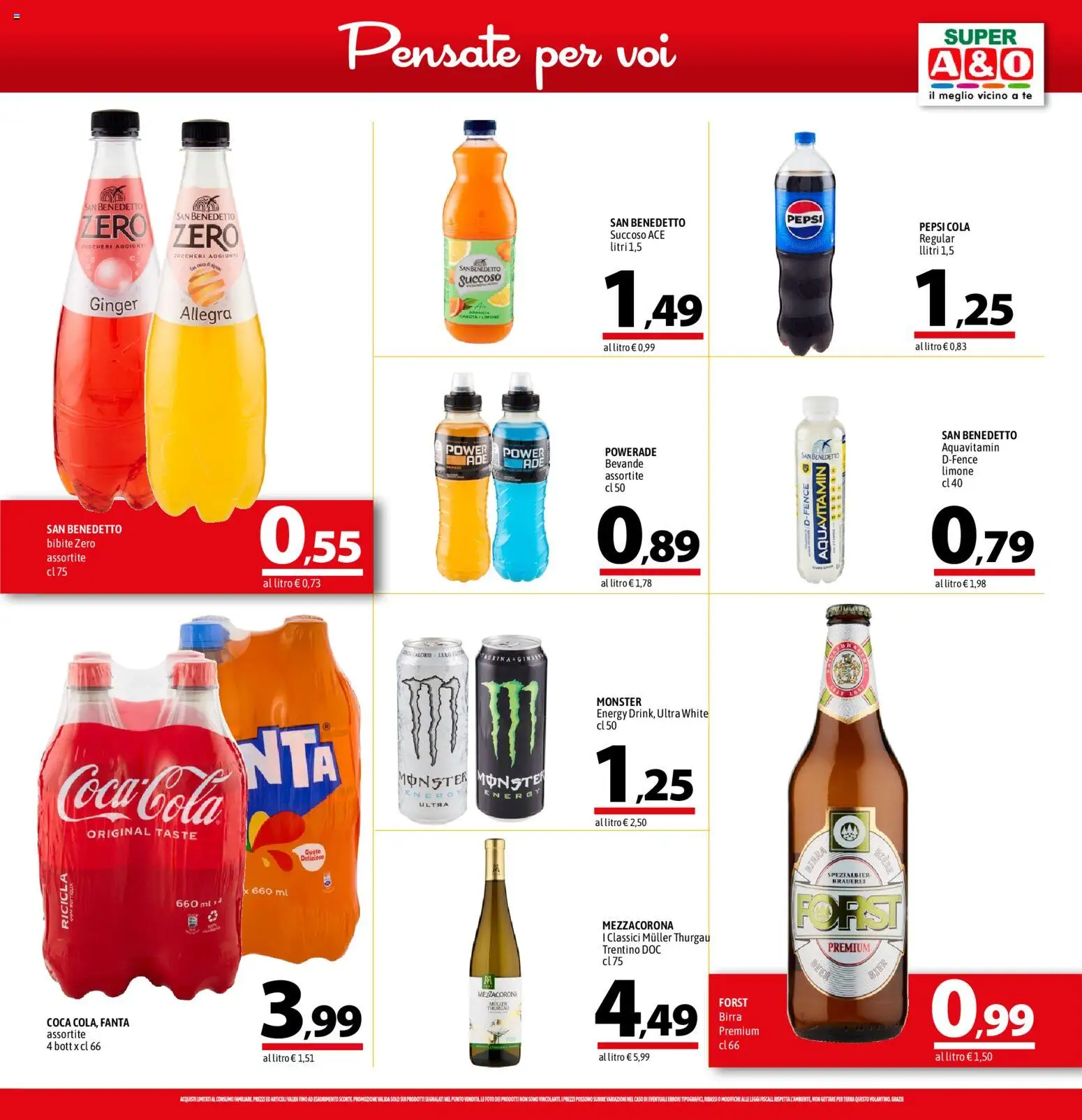 Volantino A&O del 30.04.2026 | Pagina: 13 | Prodotti: Tè, Bibite, Arancia, Pepsi