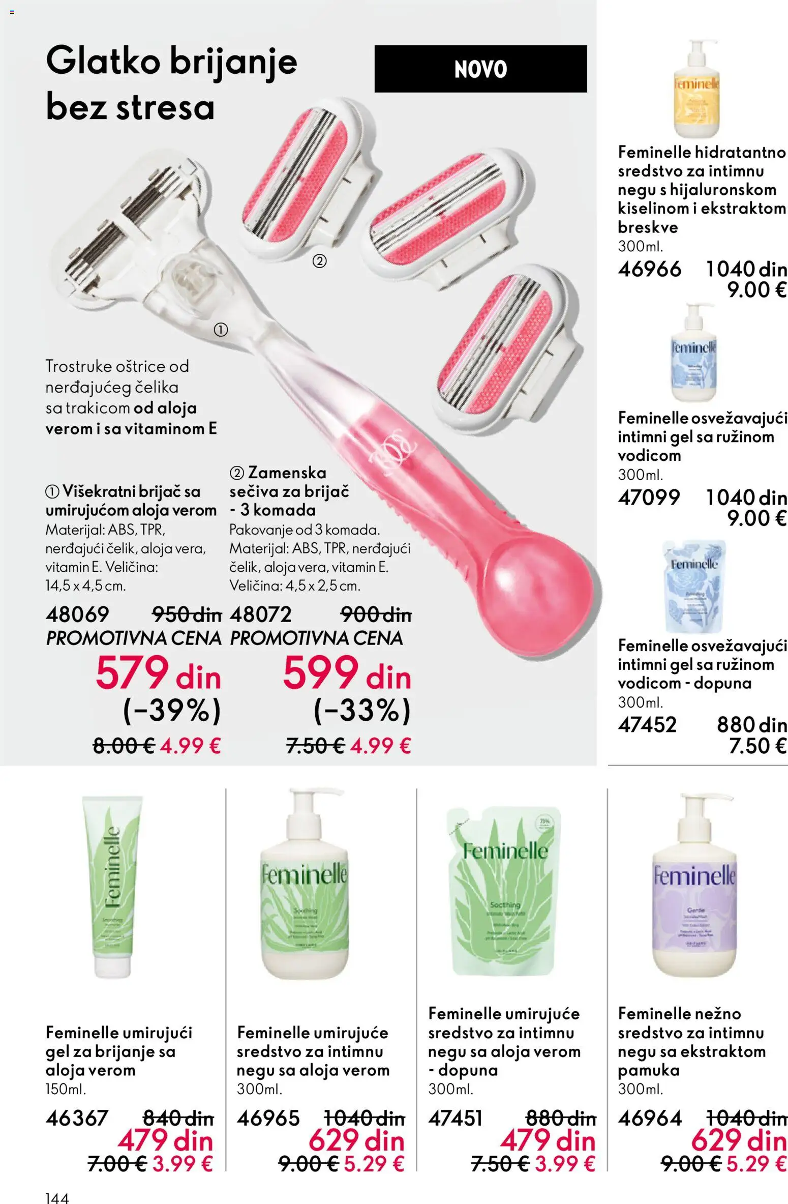 Oriflame katalog - važi od 03.06.2026 | Strana: 144 | Proizvode: Brijač, Gel za brijanje, Pakovanje