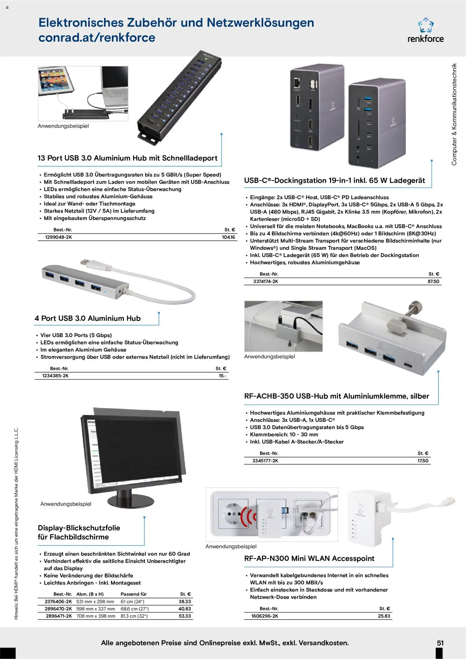 Conrad Starke Marken gültig ab 05.10.2026 | Seite: 53 | Produkte: Computer, USB, Steckdose