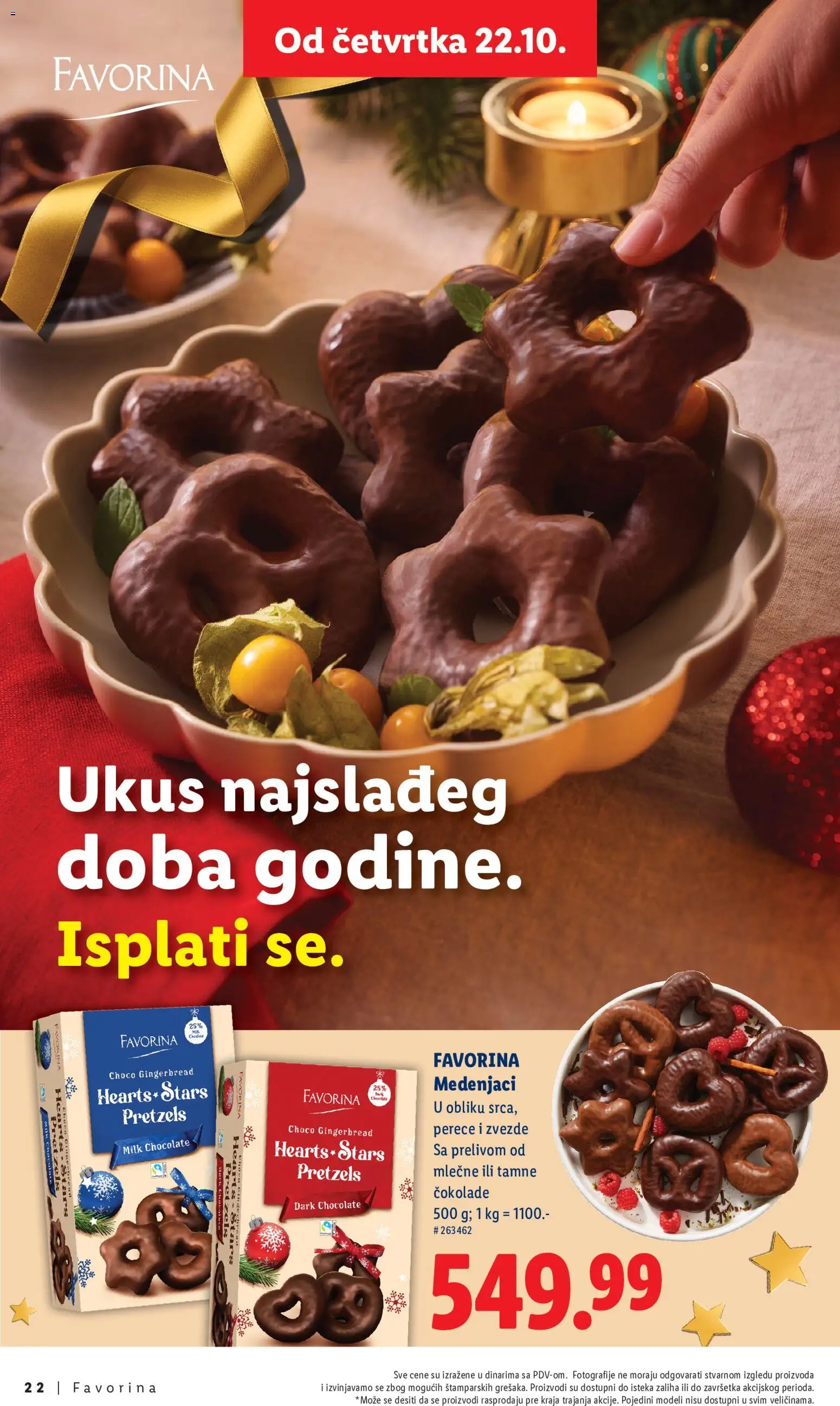 Lidl katalog - važi od 22.10.2026 | Strana: 22 | Proizvode: Medenjaci