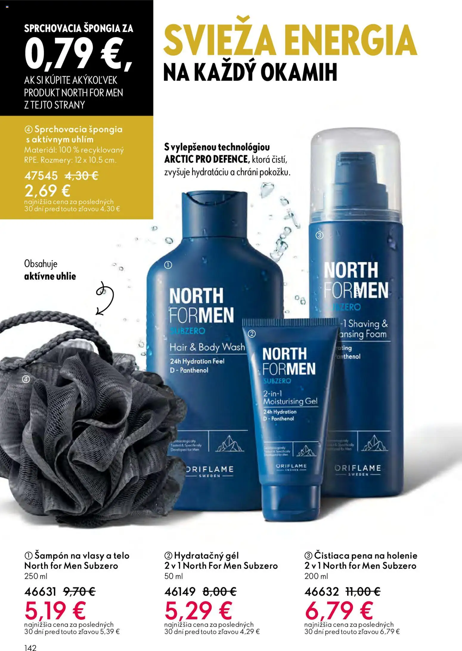 Nové Oriflame akcie – leták je platný od 25.03.2026 | Strana: 142 | Produkty: Šampón, Pena na holenie, Pena