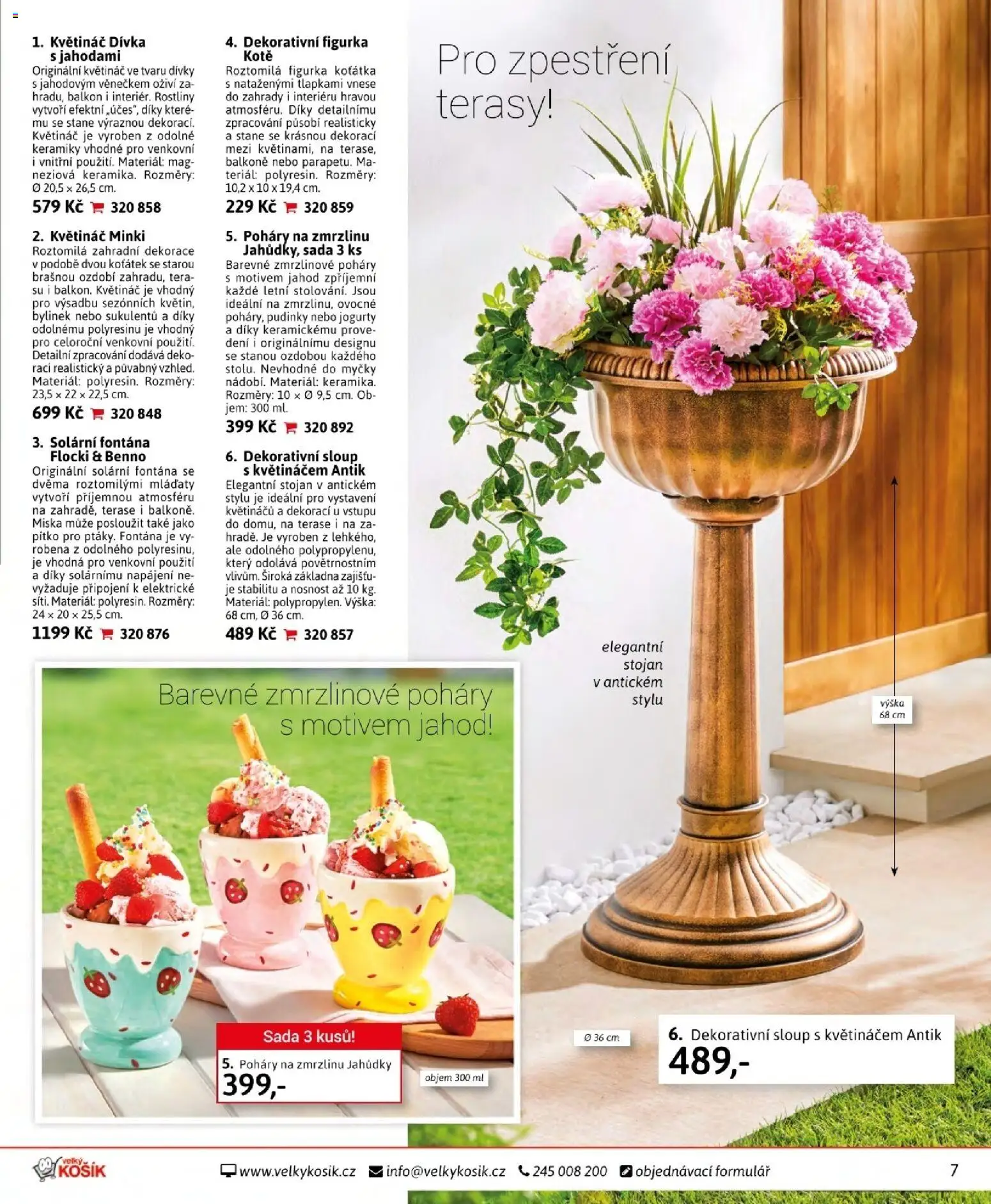 Velký Košík katalog srpen 2026 od 01.08.2026 | Strana: 7 | Produkty: Miska, Jogurty, Květináč, Dekorace