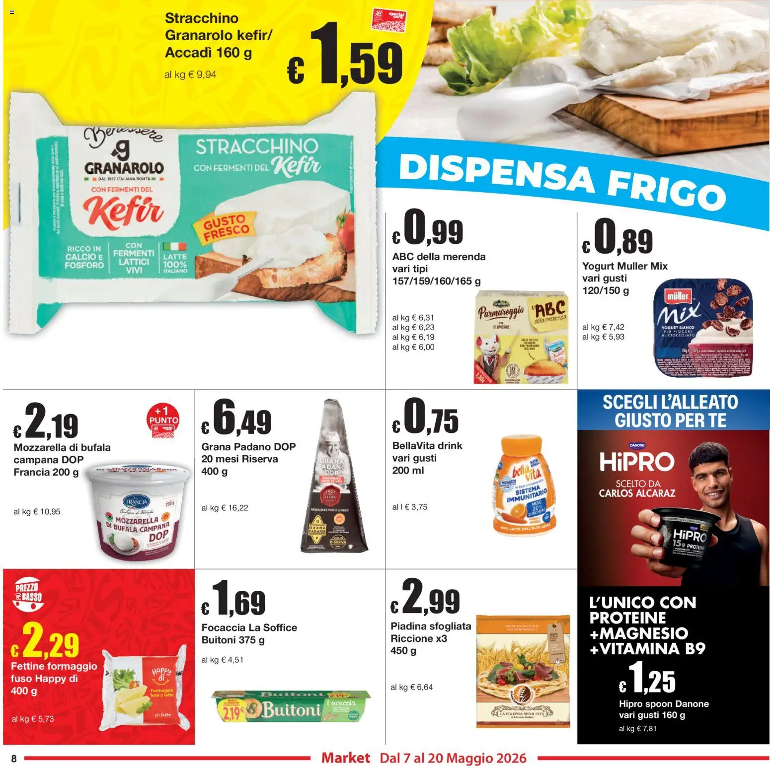 Volantino Sì con Te del 07.05.2026 | Pagina: 8 | Prodotti: Yogurt, Tè, Focaccia, Stracchino