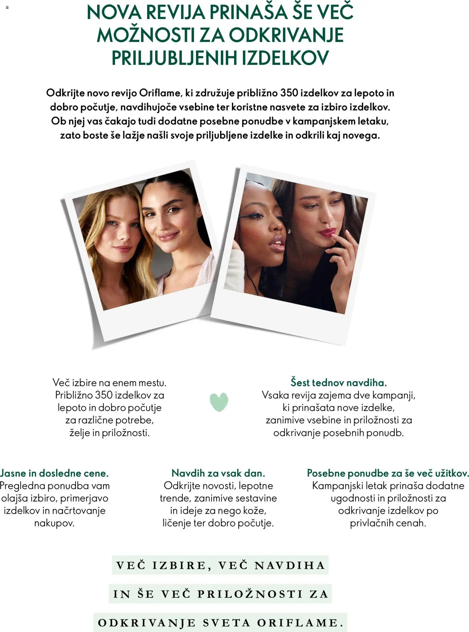 Novi Oriflame katalog ponudbe – veljaven od 07.10.2026 | Stran: 13 | Izdelki: Revija, Zelje